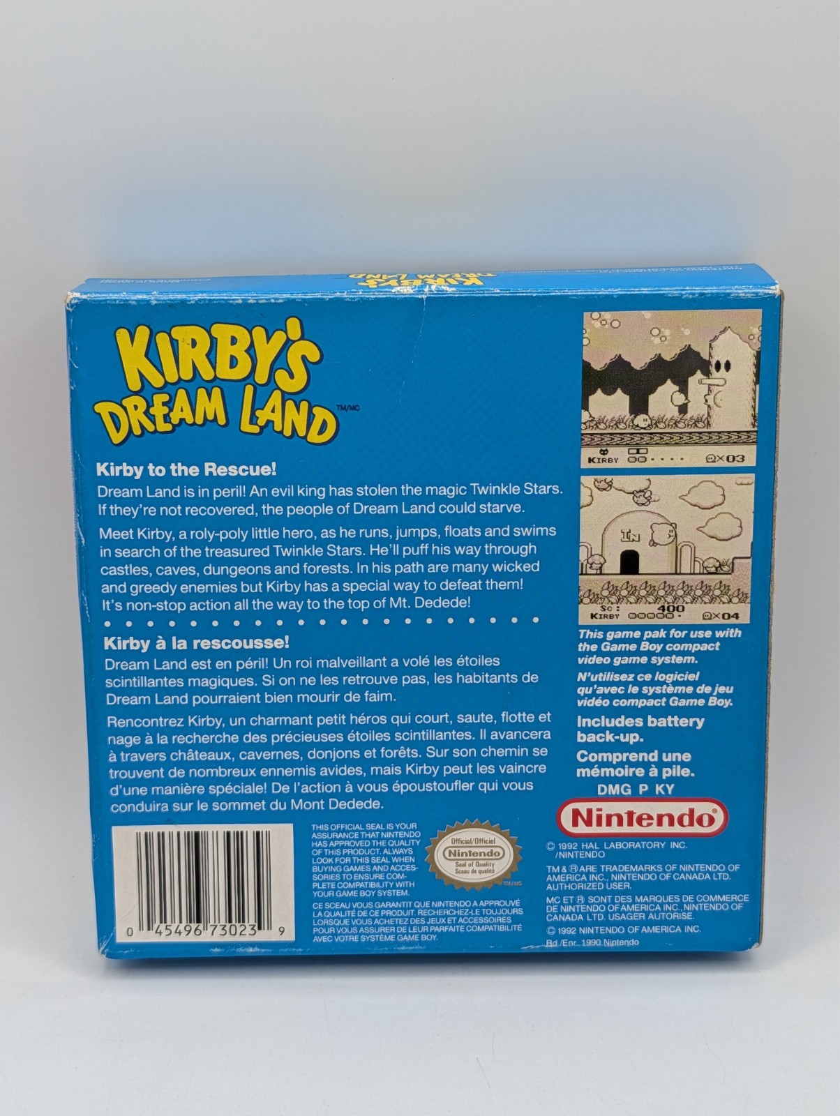 Kirby’s Dream Land Game Boy CIB Complete Authentic Nintendo Tested Working