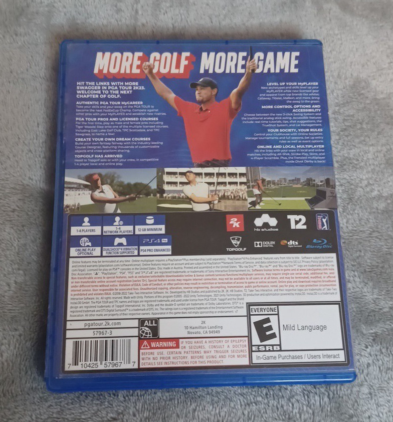 PGA Tour 2K23 Sony PlayStation 4 PS4 CIB