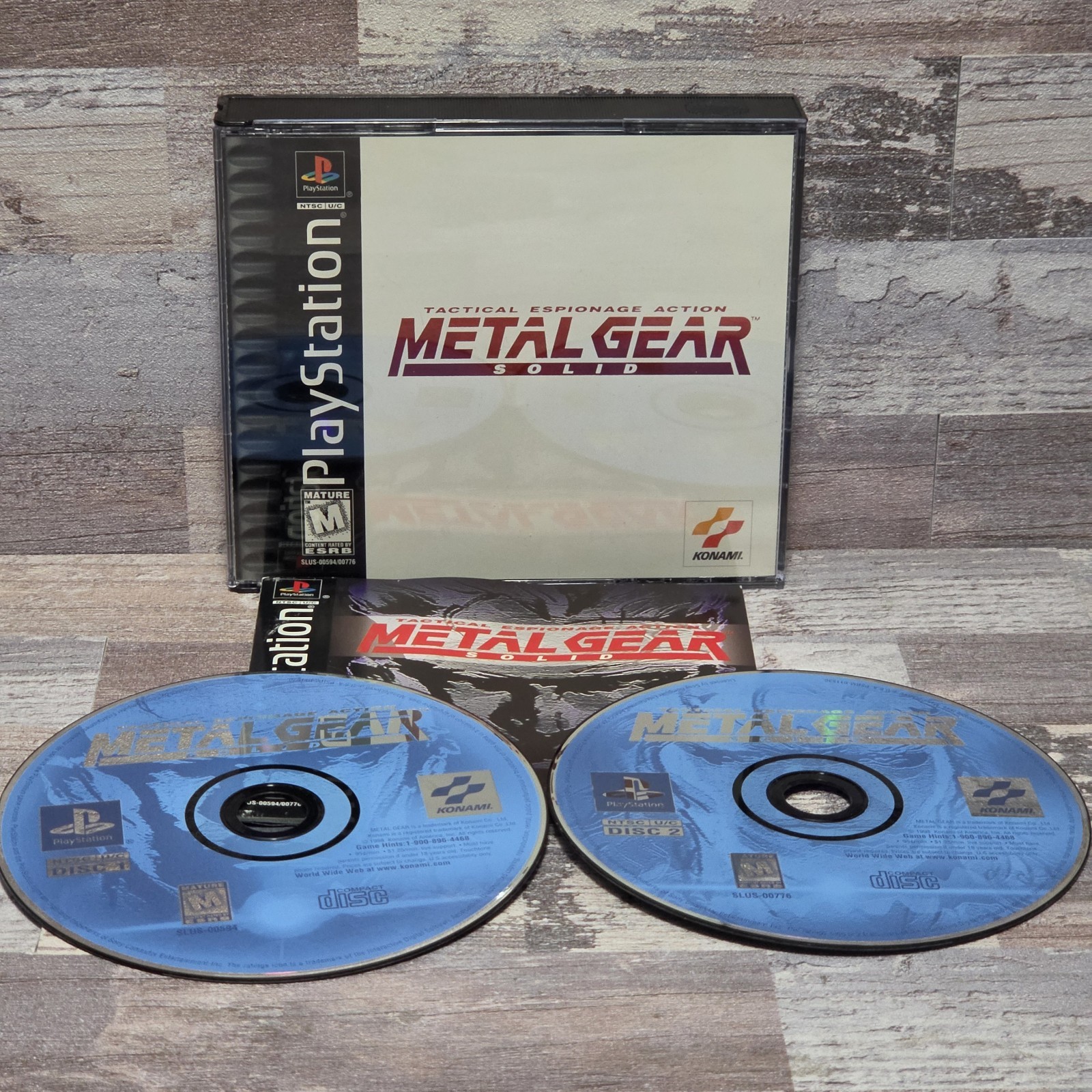 Sony PlayStation PS1 Metal Gear Solid Black Label CIB Tested Complete CIB
