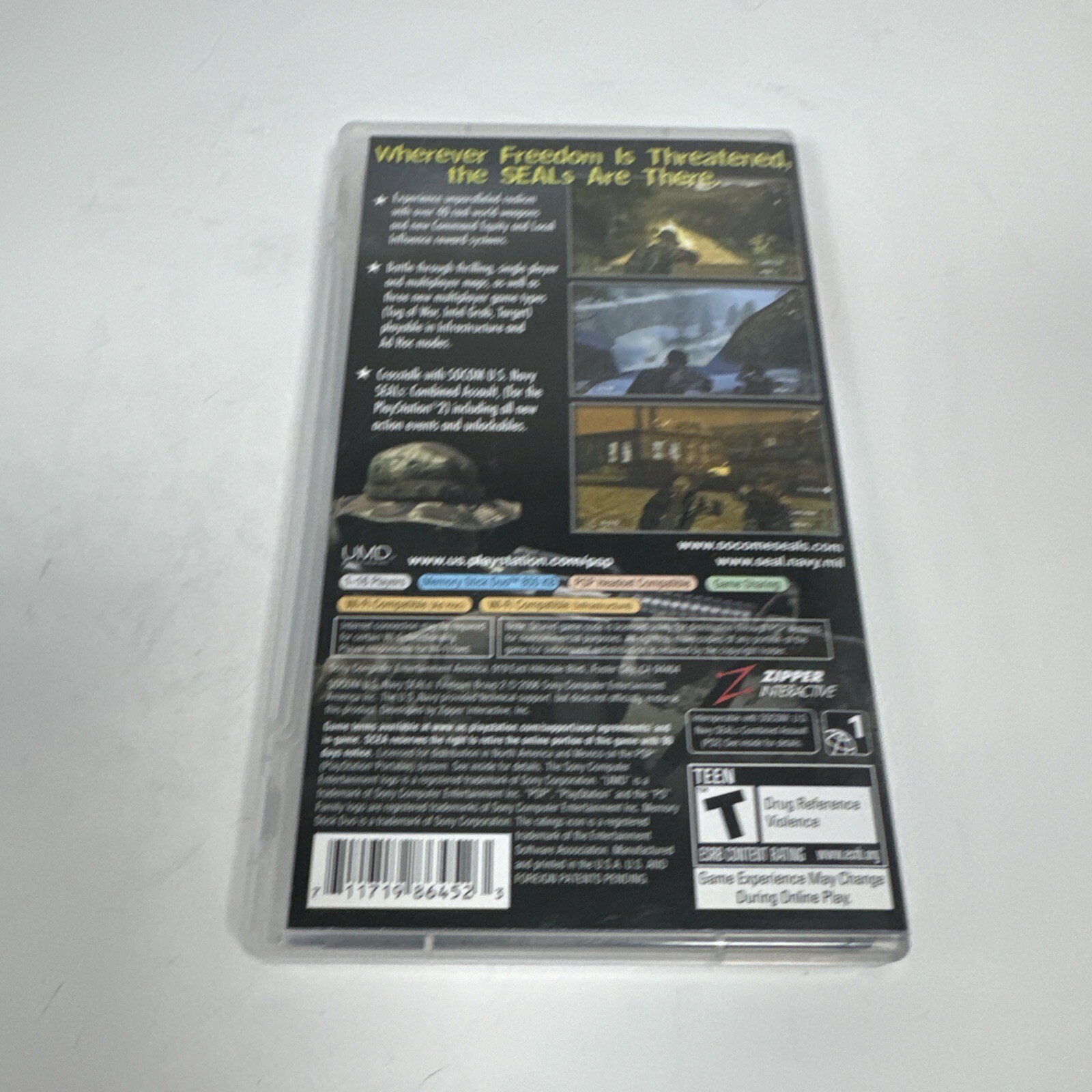 SOCOM: U.S. Navy SEALs Fireteam Bravo 2 (Sony PSP, 2006) Complete CIB