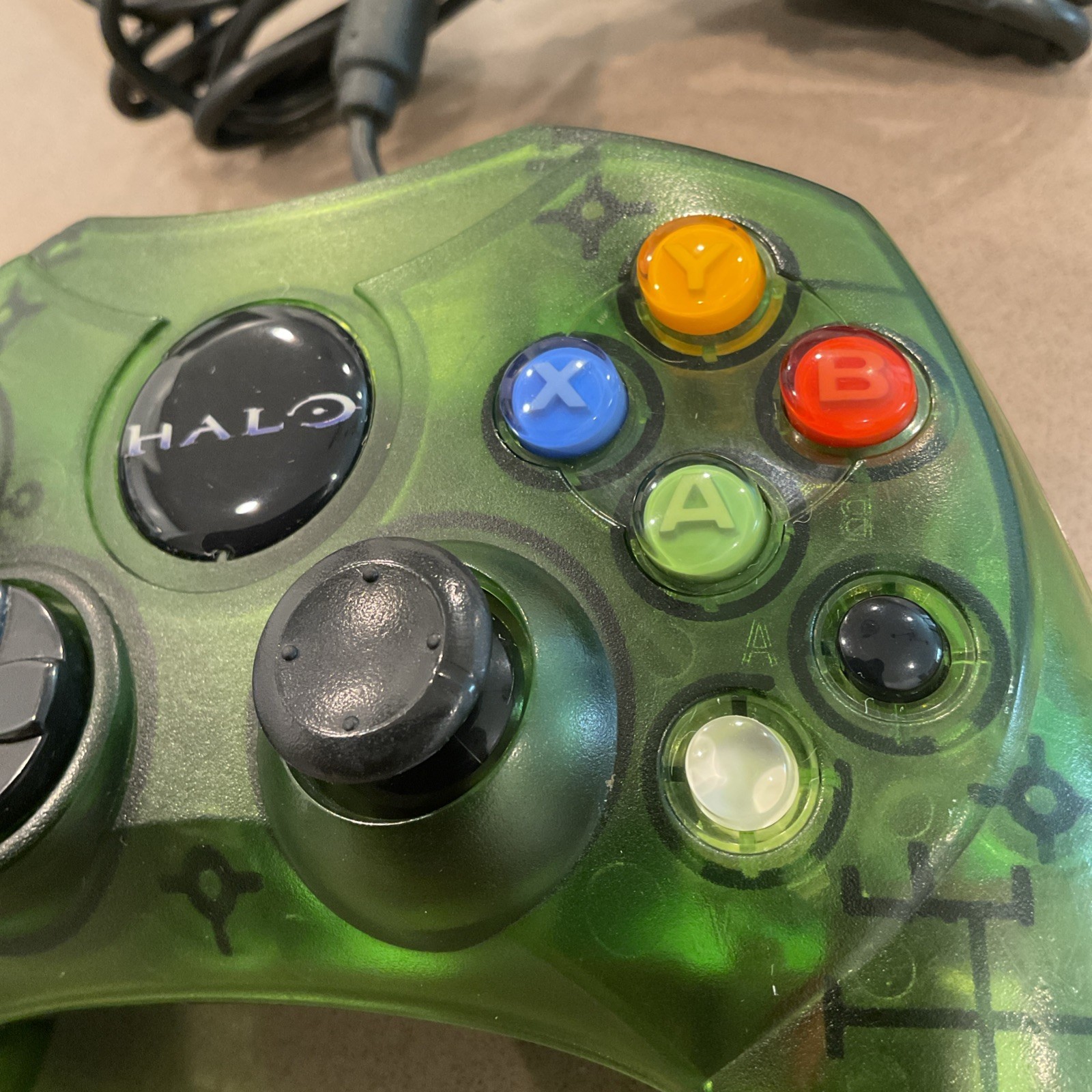 Original Xbox Limited Special Edition Halo LOGO Green OEM S Type Controller OEM