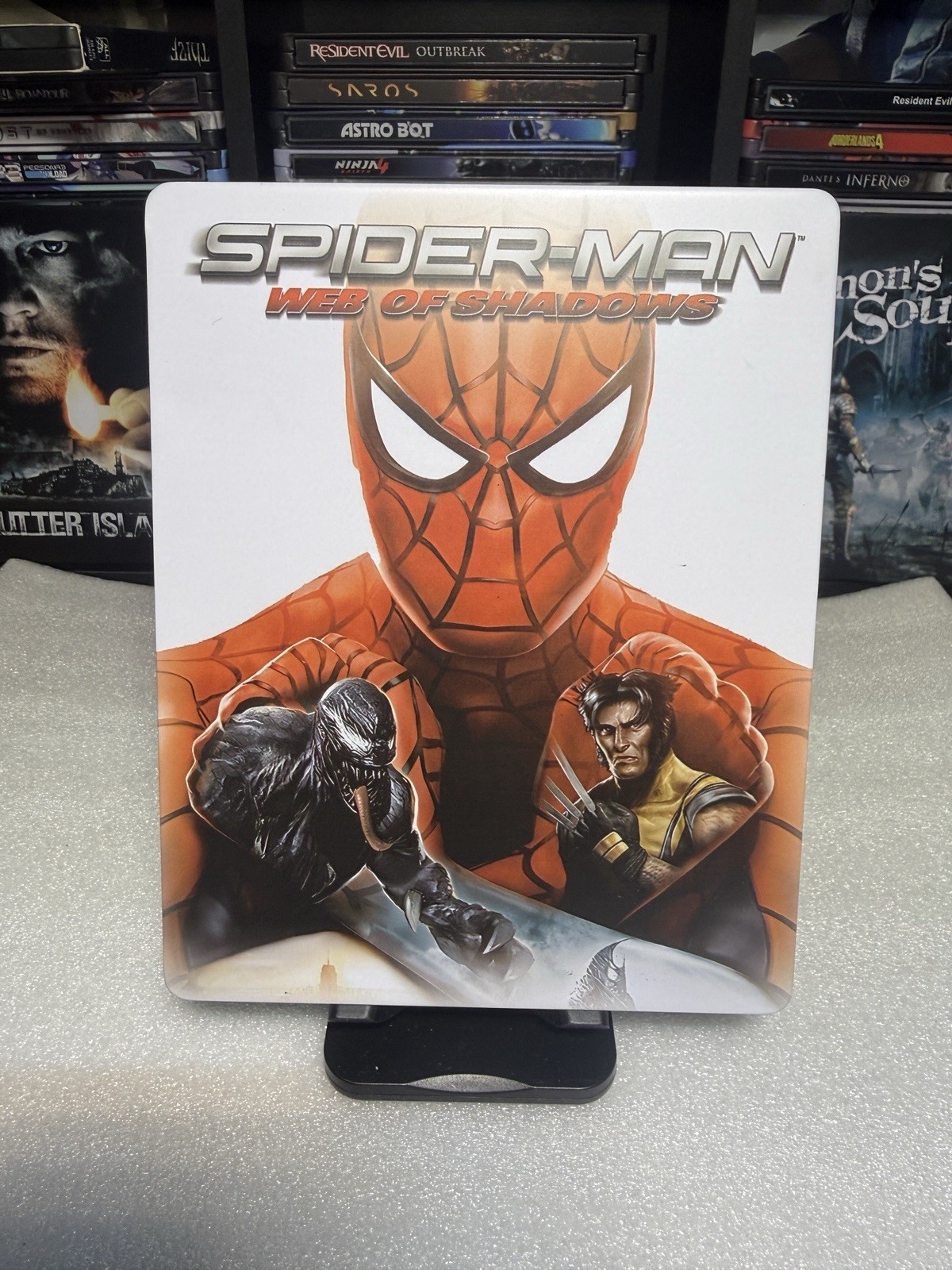 Spider-man Web Of Shadows Custom Steelbook/Steelup Case For PS3/Xbox (No Game)