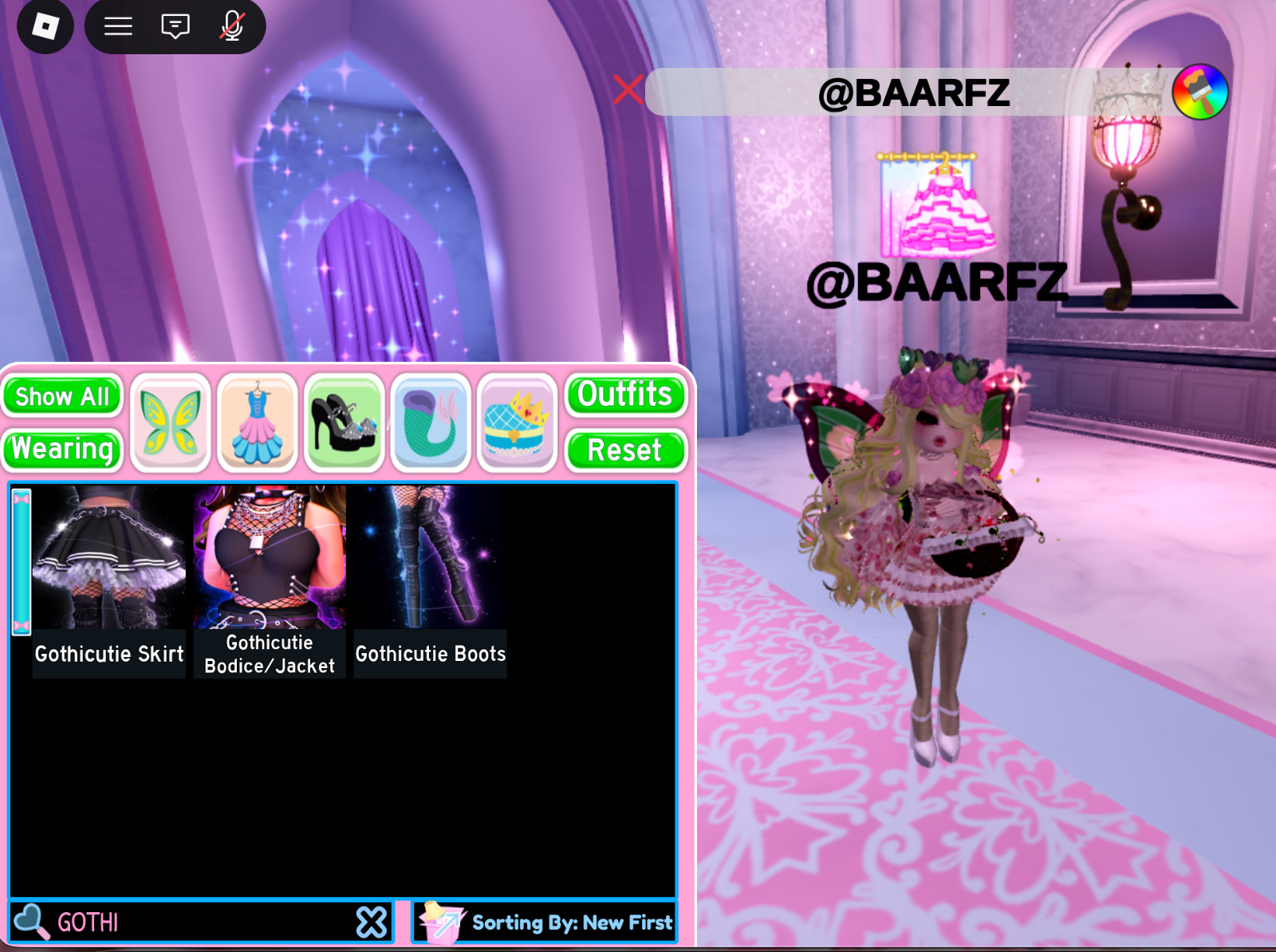 ROYALE HIGH SET | GOTHICUTIE | NOT INCLUDING EARRINGS!!