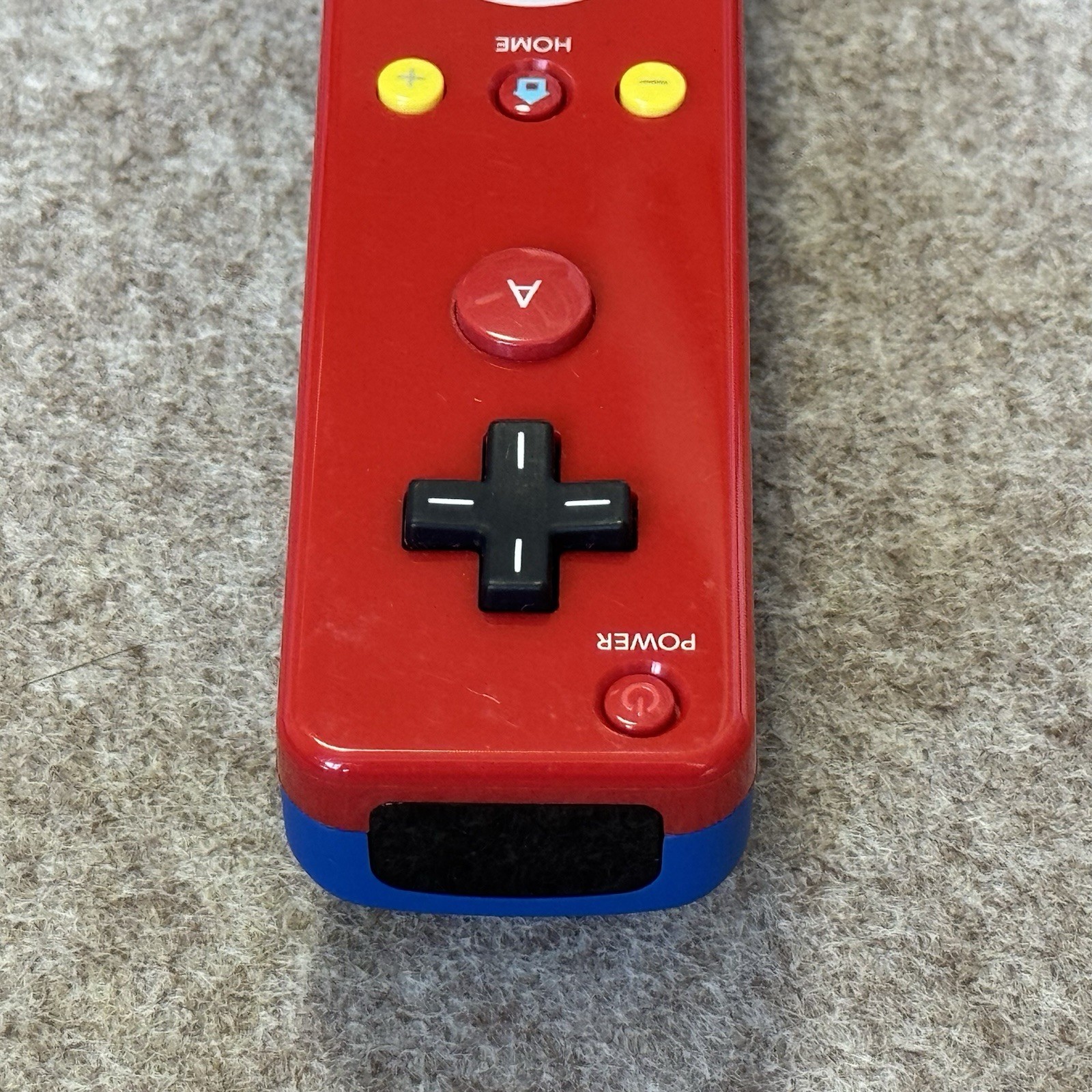 Nintendo Wii U Mario Red & Blue Remote Plus Controller + Sleeve & Strap RVL-036
