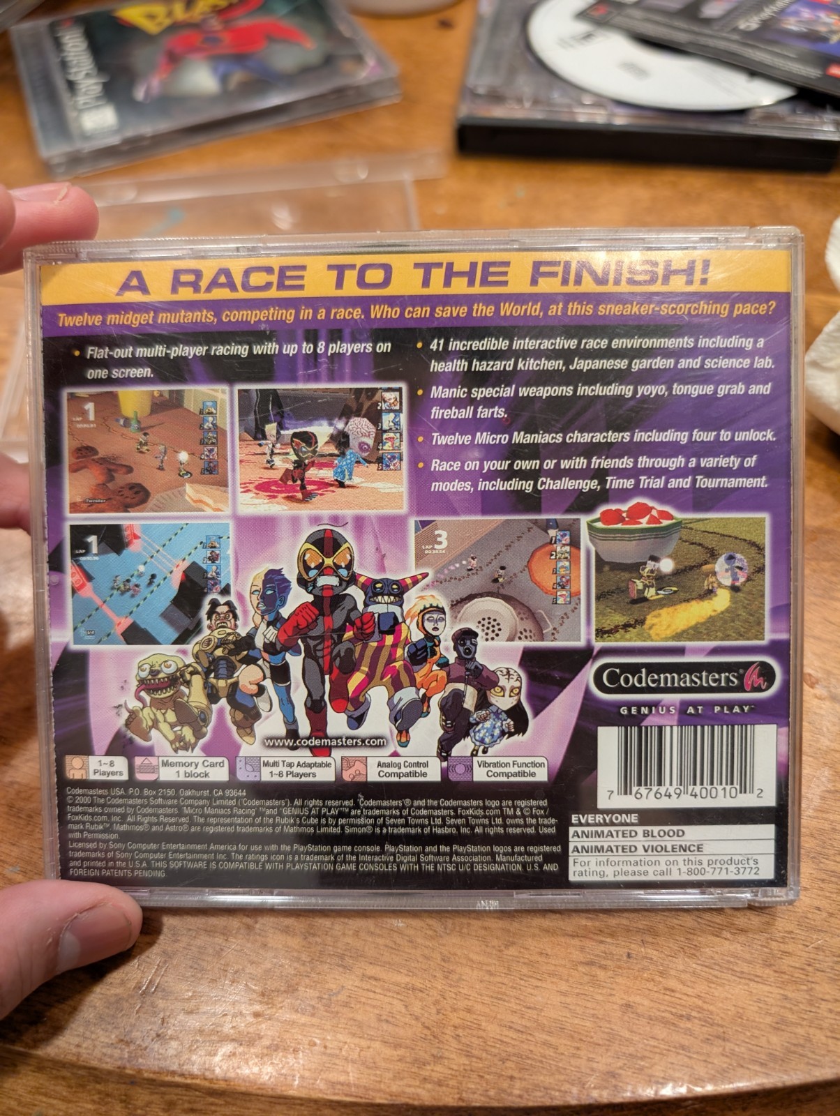 Micro Maniacs Racing Sony PlayStation 1 CIB With Booklet