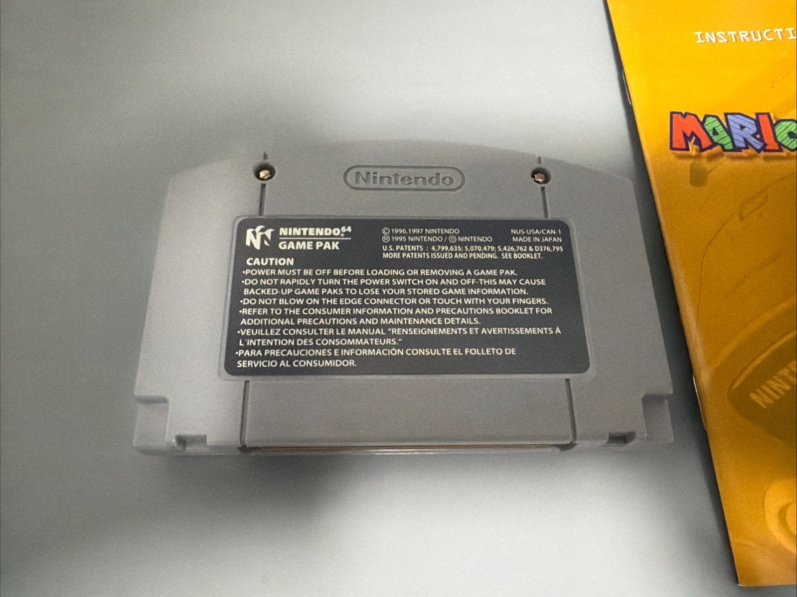 Mario Party 2 Nintendo 64 N64 Cartridge w/ Manual Authentic Tested *GREAT LABLE*