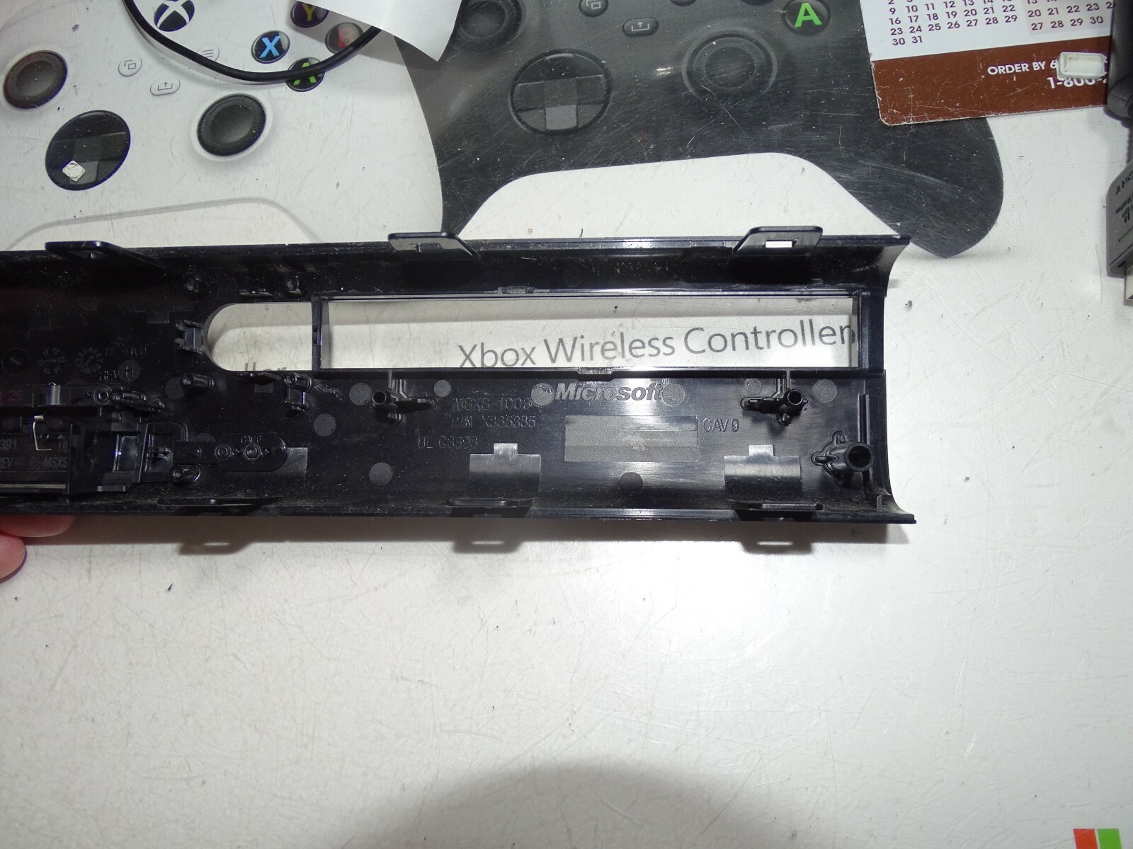 Microsoft Xbox 360 ***E 1538 ONLY*** Front Black EMPTY Bezel-Marks-Just OK-READ