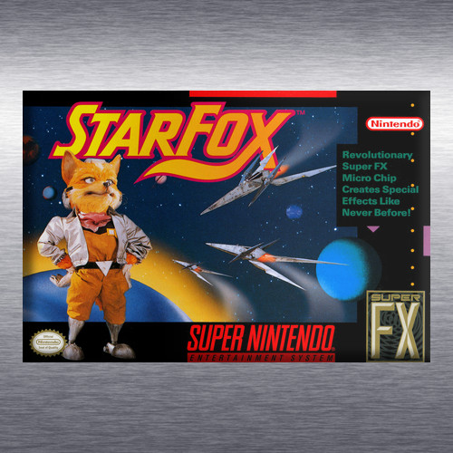 Star Fox 1, 2 Video Game Box Art *SNES* High Quality Magnet