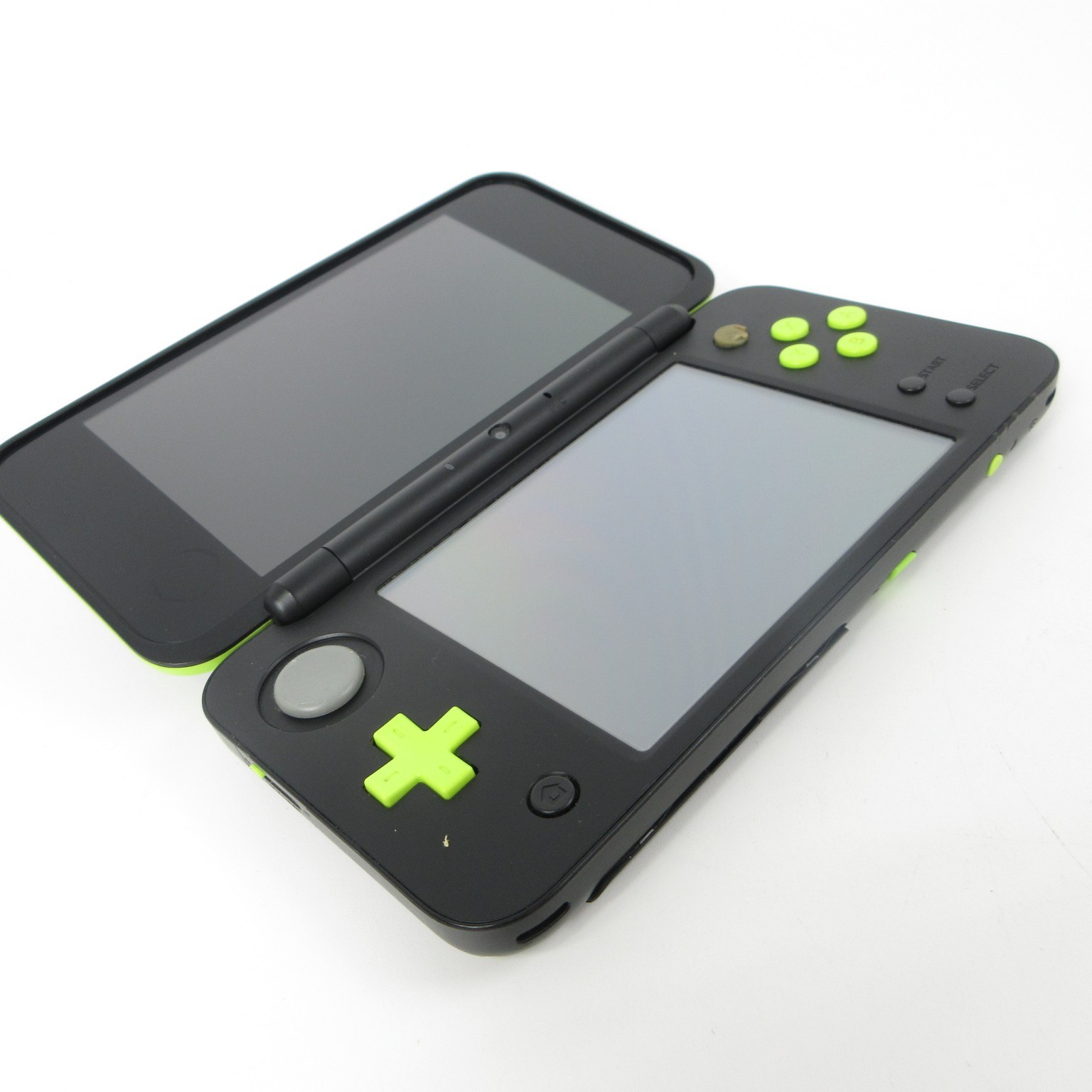 【Very Good】Nintendo New 2DS LL XL Black x Lime Console ONLY Japanese Ver. #Arr04