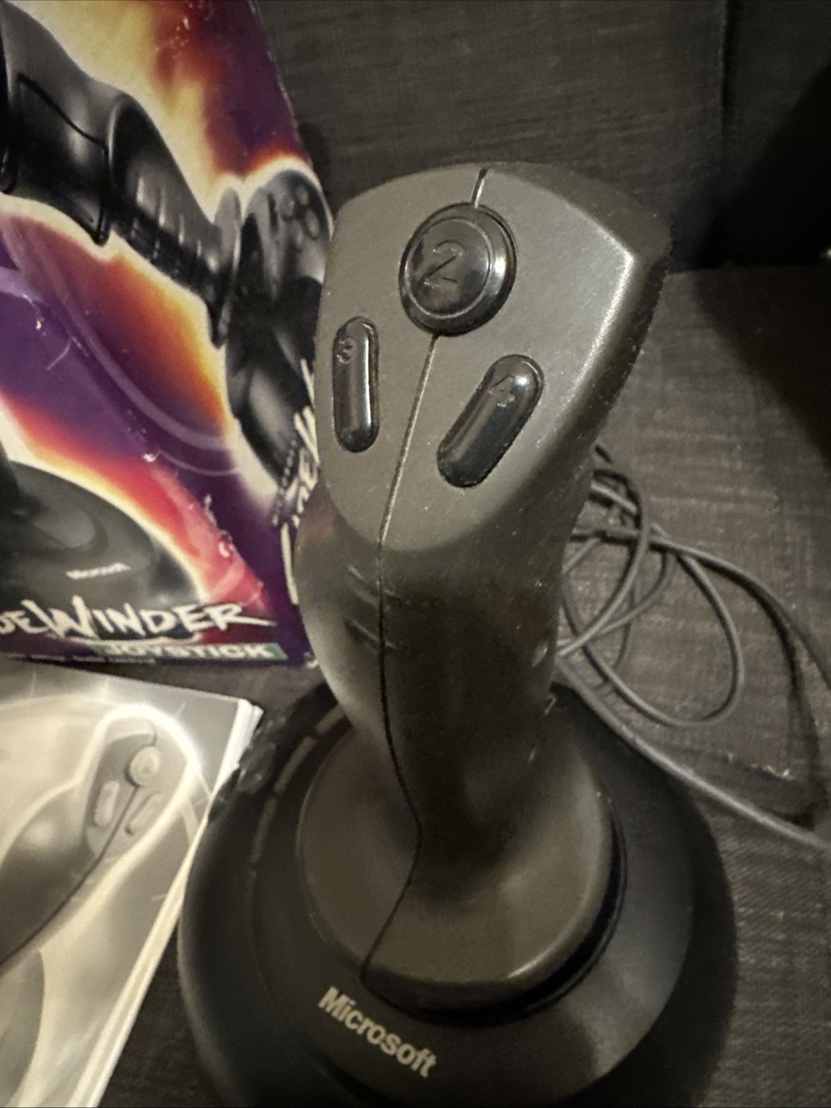 OEM SIDEWINDER JOYSTICK~2000 MICROSOFT With Box + Manual X05-88615 Professional