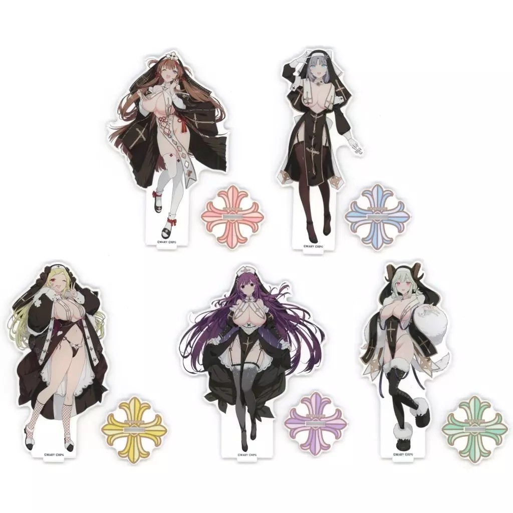 [5 Acrylic stand] Senran Kagura Kuji Lottery 7th C Prize Complete 5.9 in Japan