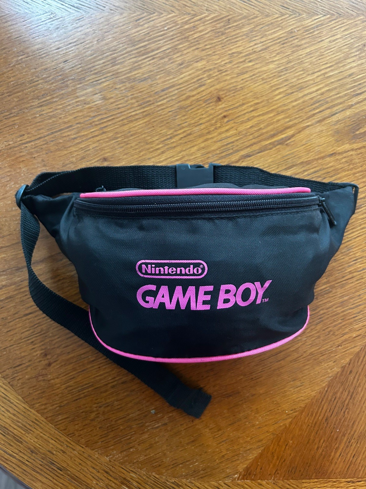 Vintage 90 y2k Nintendo Game Boy Hot Pink Black Fanny Pack Waist Case Bag Travel