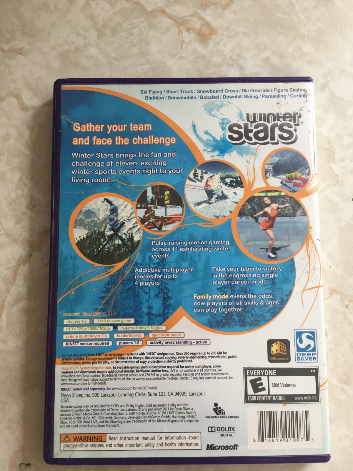 Winter Stars (Microsoft Xbox 360, 2011) – CIB complete with manual