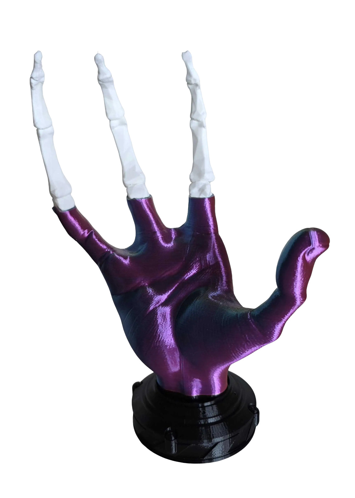 3D Printed Unique 9″ Multi Color Alien Skeleton Hand Console Controller Stand