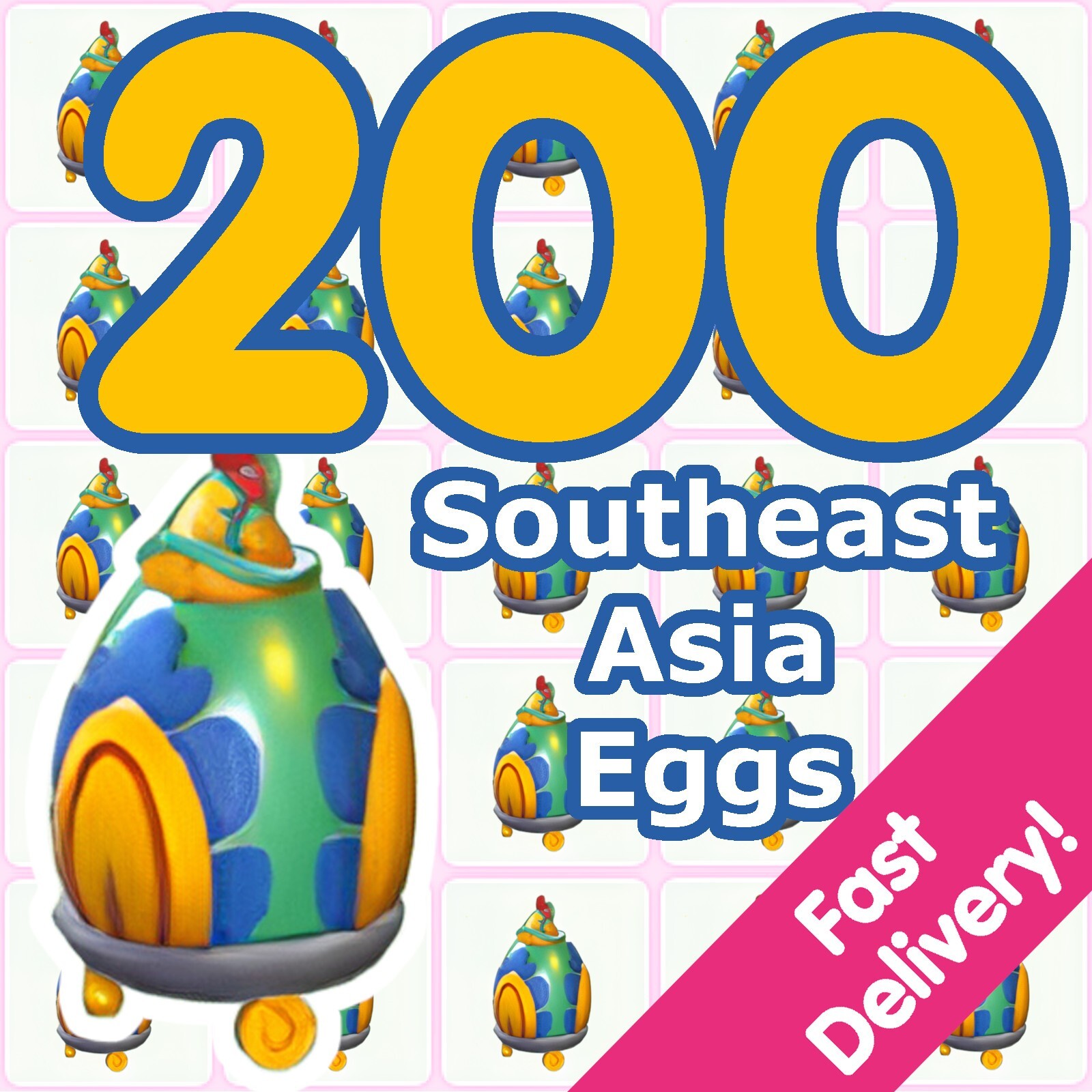 200 Southeast Asia Eggs ✨ 1Hr Delivery ✨ US Seller ✨ Adopt A Pet Today!