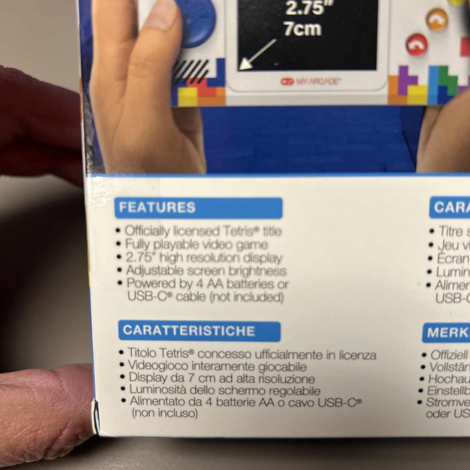 My Arcade | Tetris Pocket Player Pro -Portable Handheld Gaming System DGUNL-7028