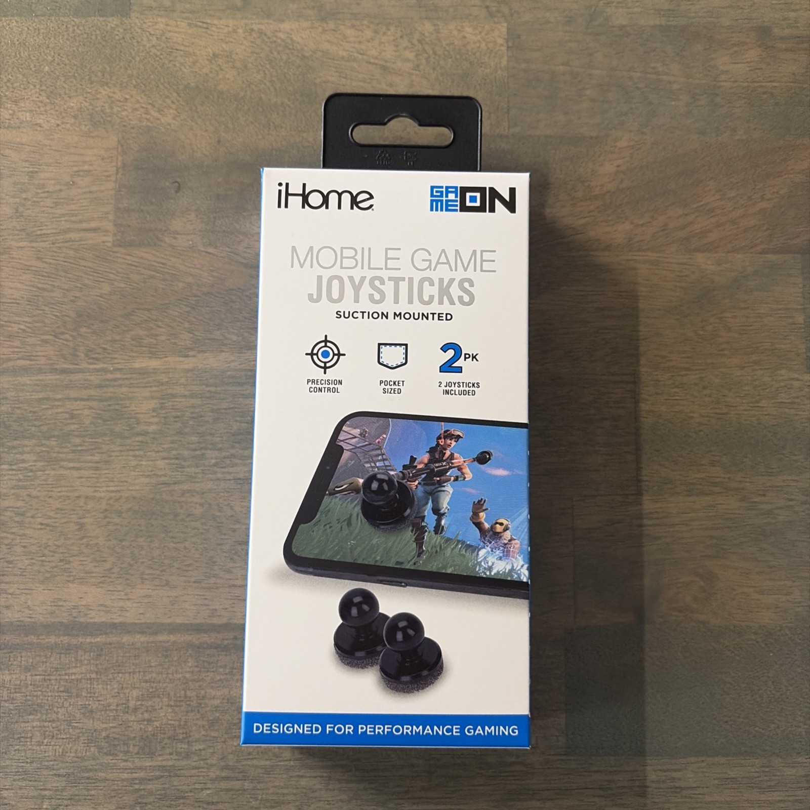 iHome GameOn Mobile Game Joysticks 2-Suction Mounted Smartphone Gaming Controll