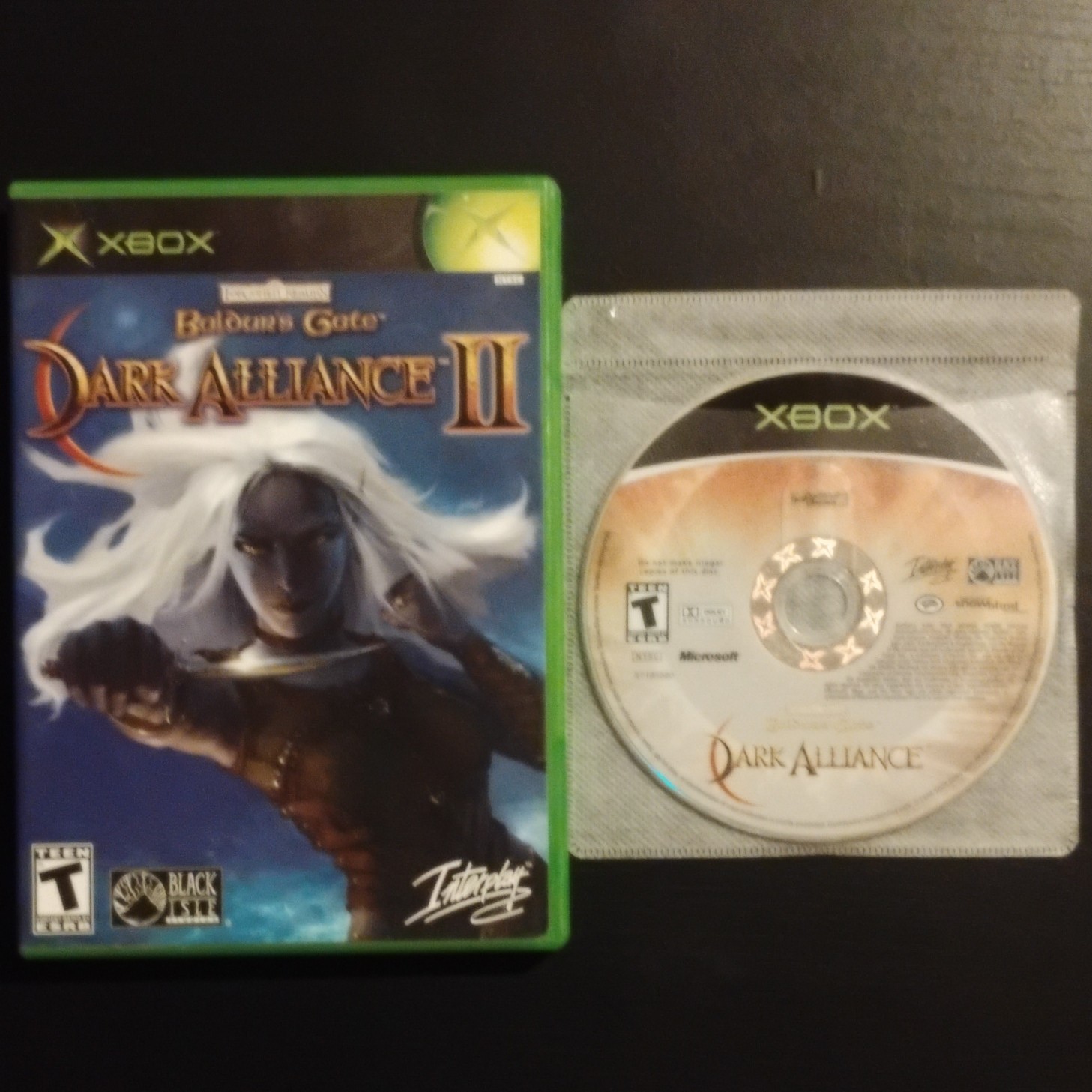 Baldur’s Gate: Dark Alliance 1 & 2 Xbox Dungeon Crawler/Hack-and-Slash Games Lot