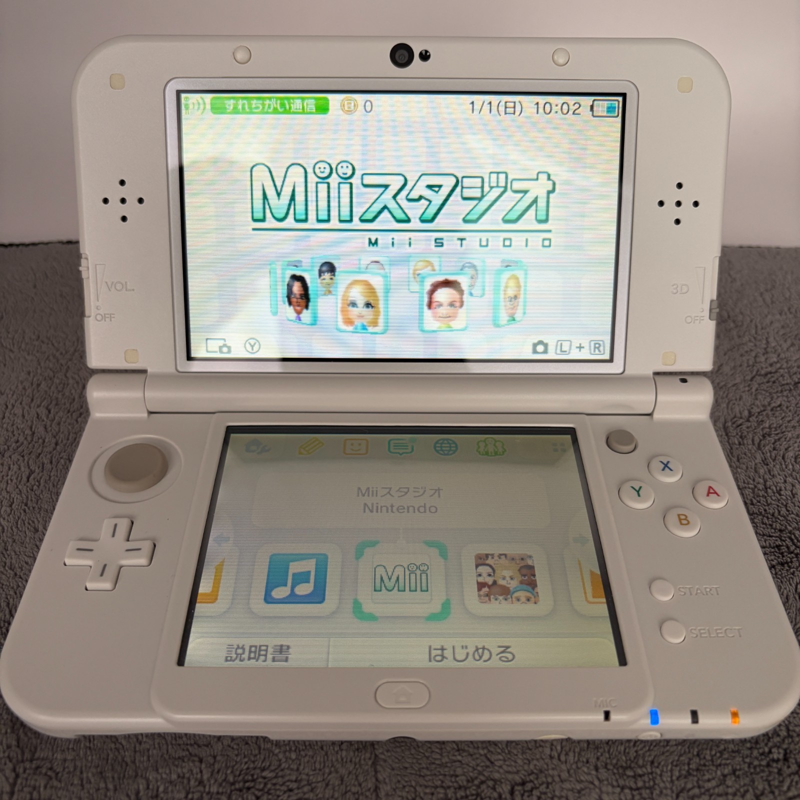 【Excellent5】Nintendo NEW 3DS LL XL Pearl White Mario Game Console From Japan