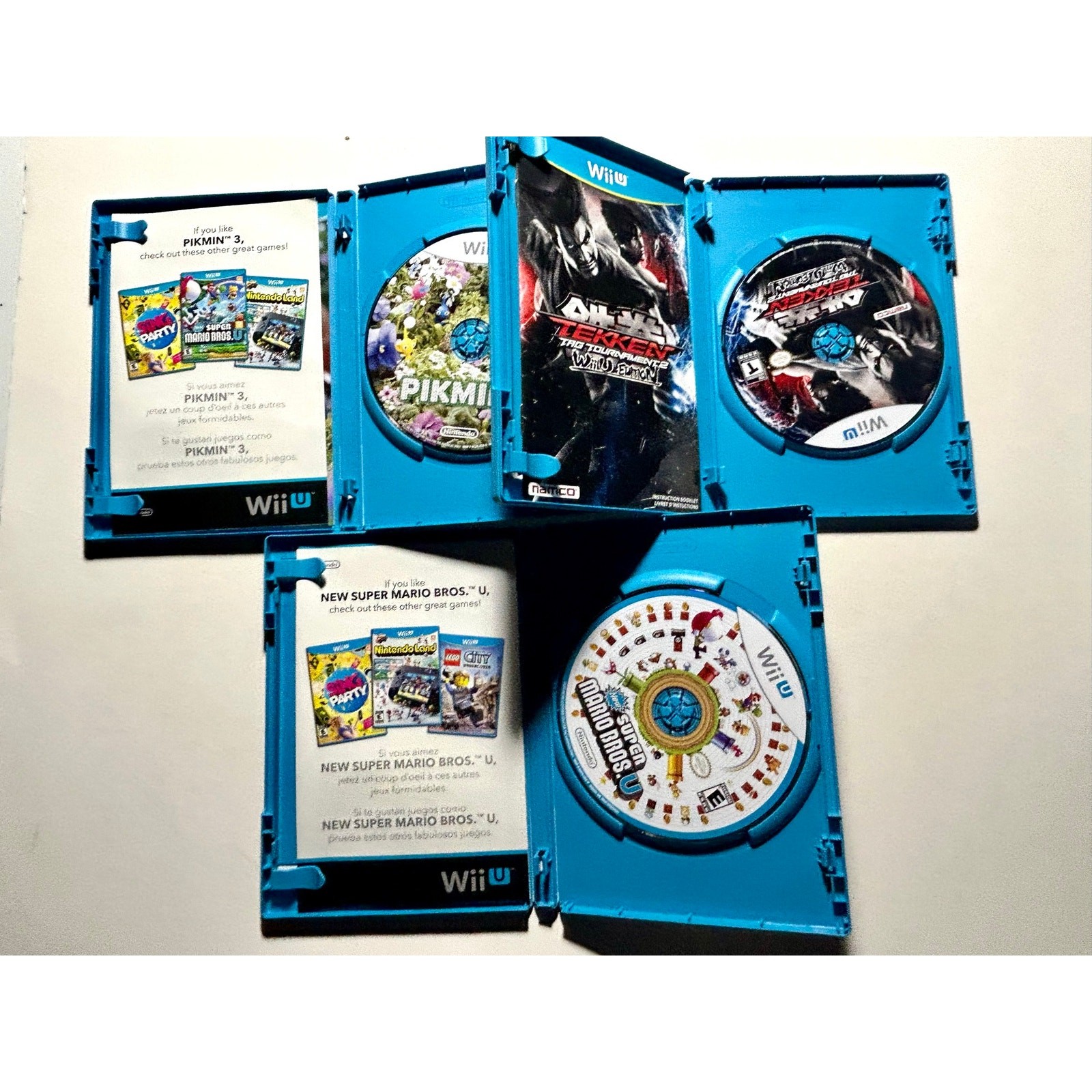 Nintendo Wii U Video Game Bundle Video Game Lot🔥Works! Mario Tekken Pikmin