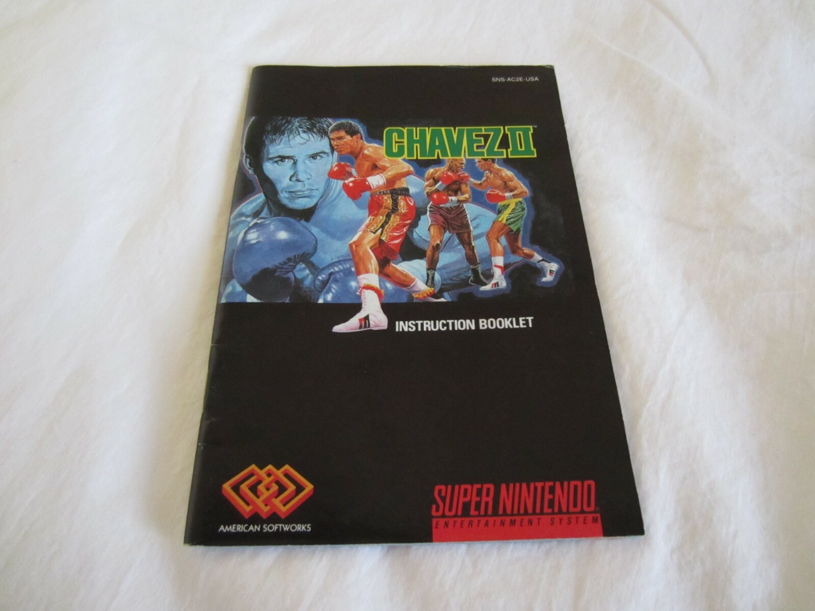Chavez Boxing II (SNES) Super Nintendo CIB Complete Box 1994 ASC RARE