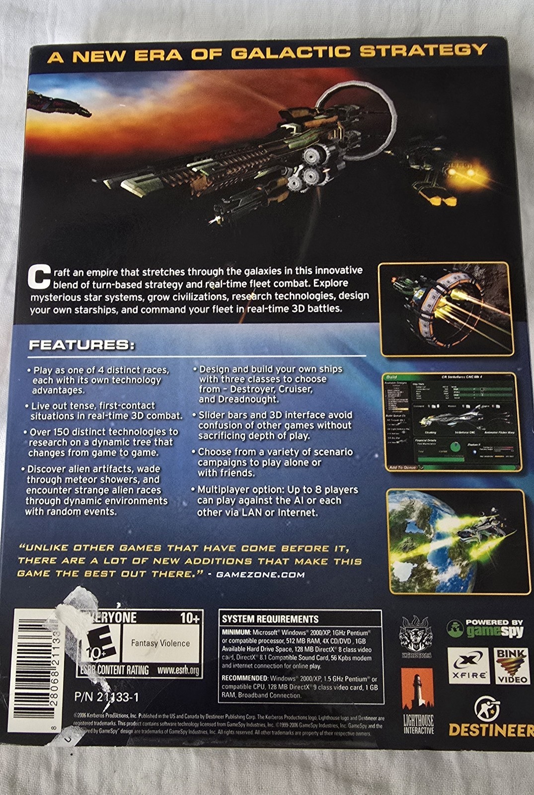 Sword of the Stars PC CD ROM 2006 w/ Manual, Product Key Included New Sealed