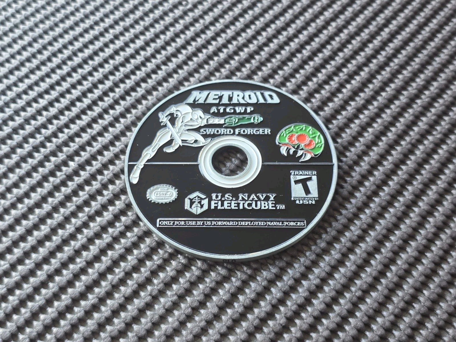 Nintendo Metroid Challenge Coin Medal Gamecube Rare Promo US NAVY GC NES Type 2