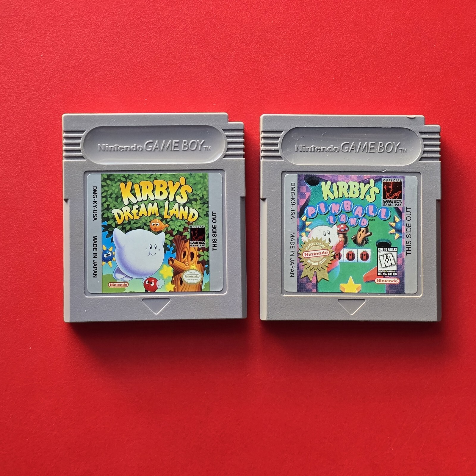 Game Boy Kirby’s Dream Land Pinball Land Nintendo GB Original Lot 2 Kirby Games
