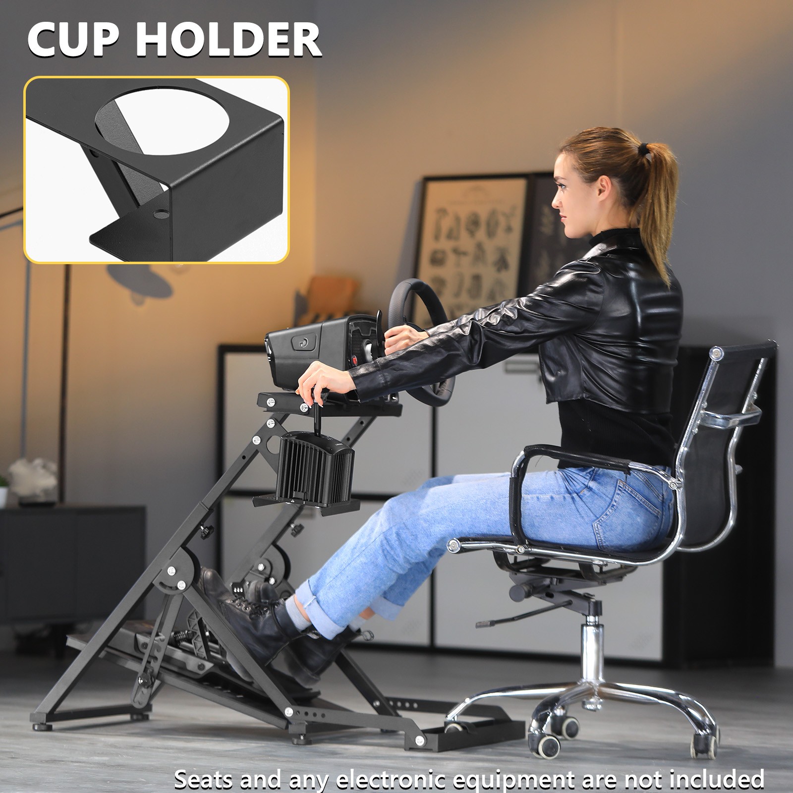 Marada Racing Wheel Stand “X” FRAME Fit Logitech G25 G27 G29 G920 Thrustmaster