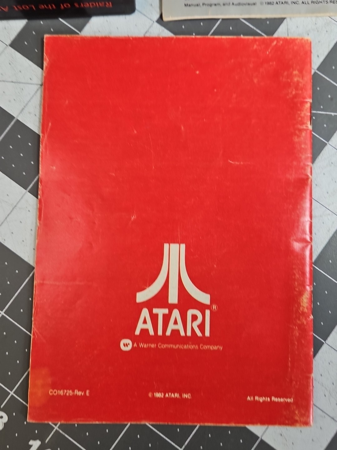 Raiders of the Lost Ark (Atari 2600, 1982) Indiana Jones Manual Catalog GUC E5