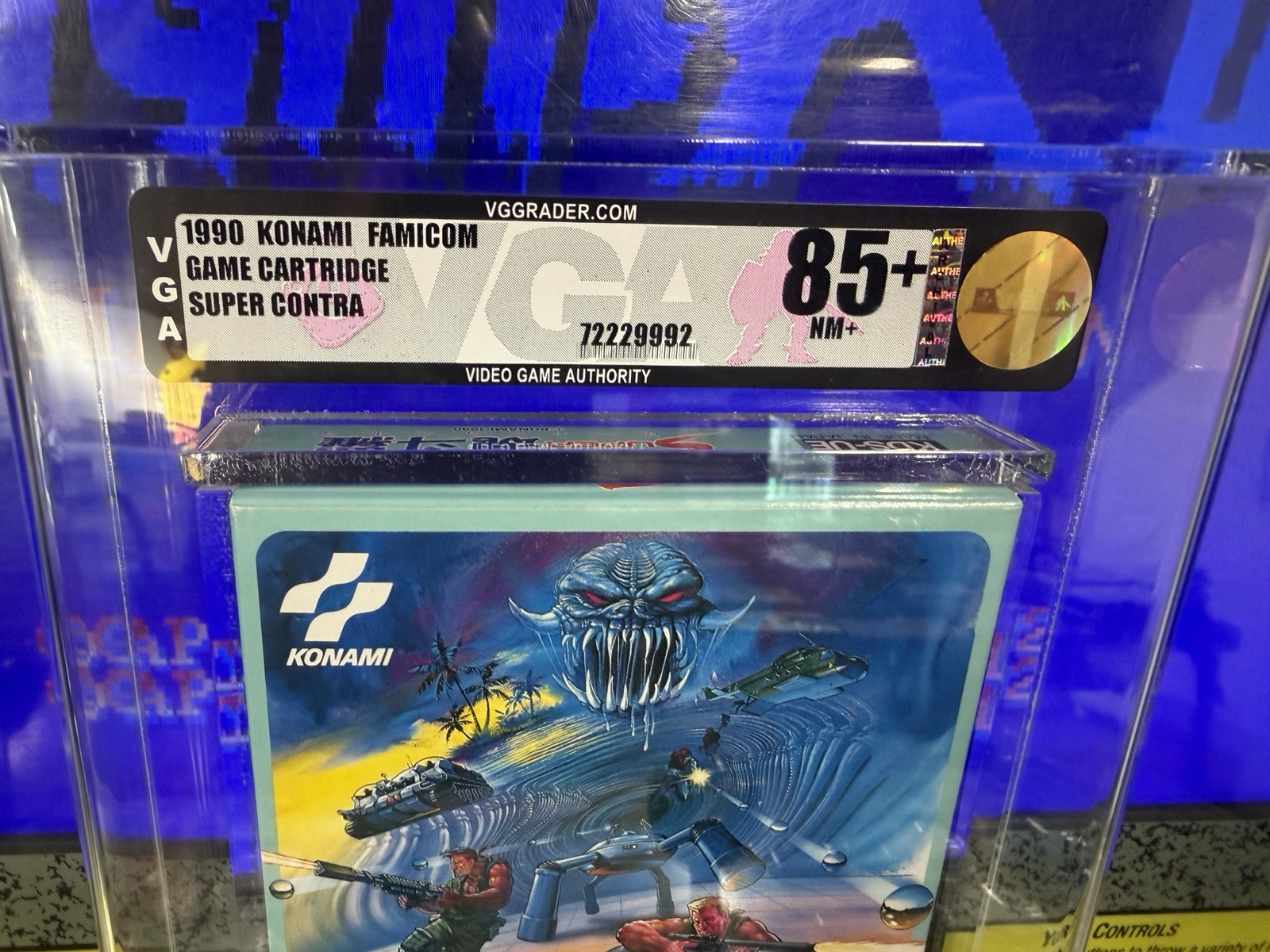 1990 Nintendo Famicom Super Contra JP Release Graded VGA 85+ Sealed NEW Konami