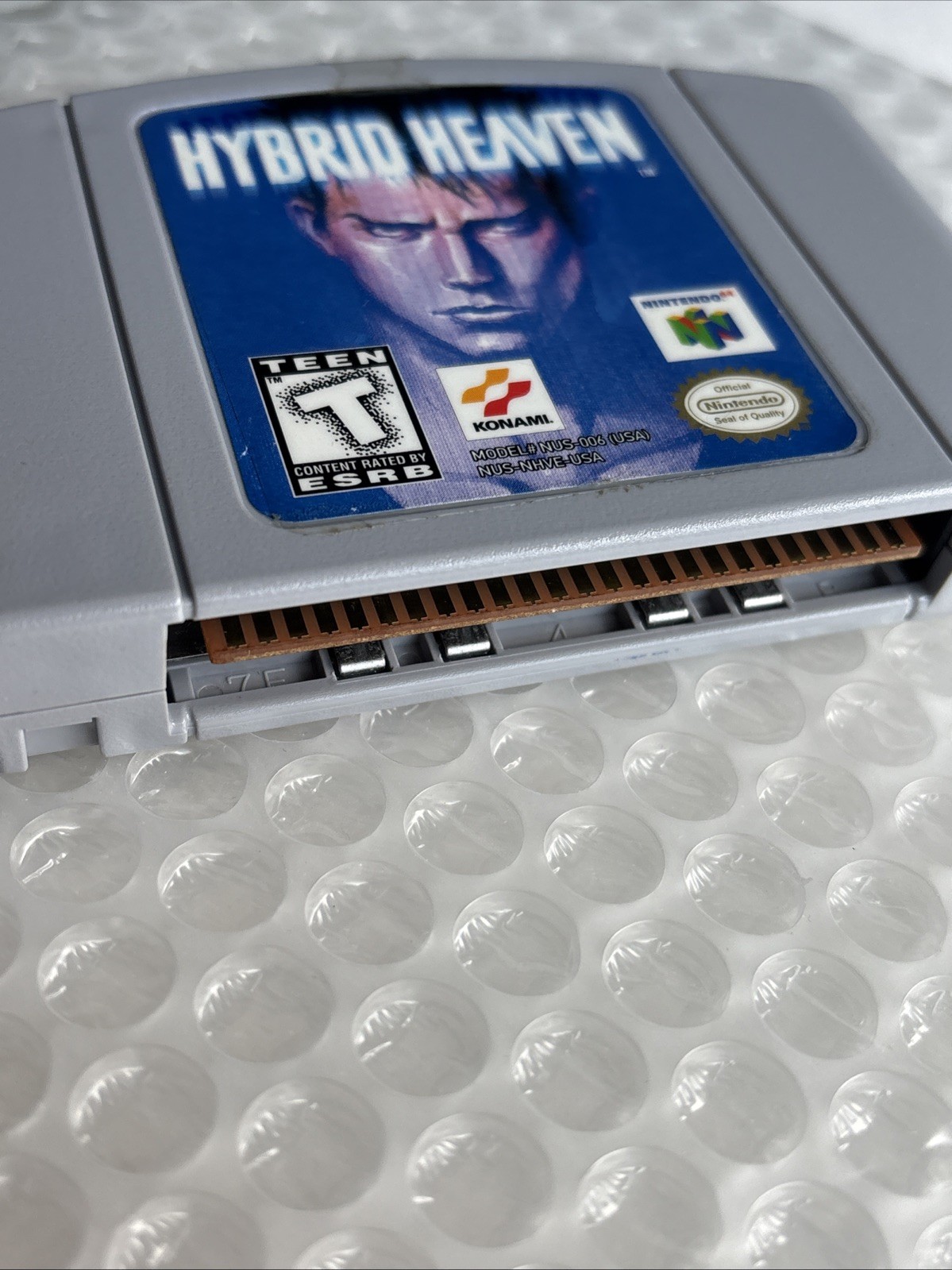Hybrid Heaven Nintendo 64 N64 Complete In Box CIB Reg Card Blockbuster Rental