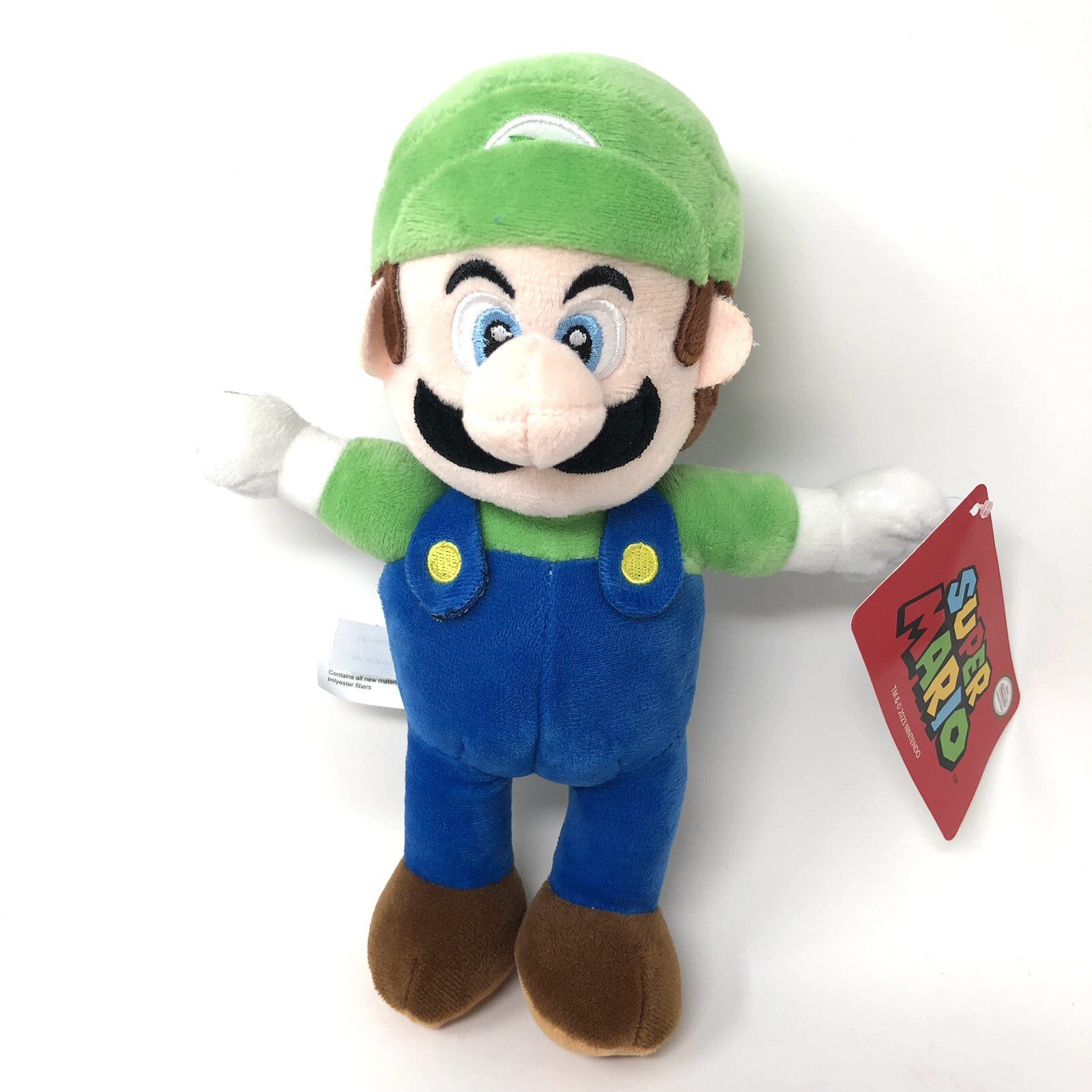 Super Mario Brothers – Mini Luigi Green Cap Plush Stuffed 9” NEW