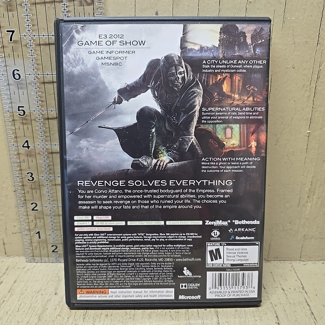 Dishonored – Microsoft Xbox 360