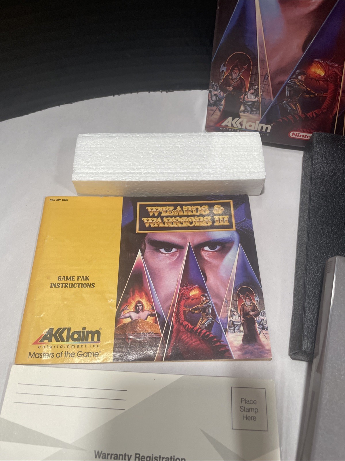 #645 Wizards & Warriors III CIB Oval seal nintendo NES Very Good