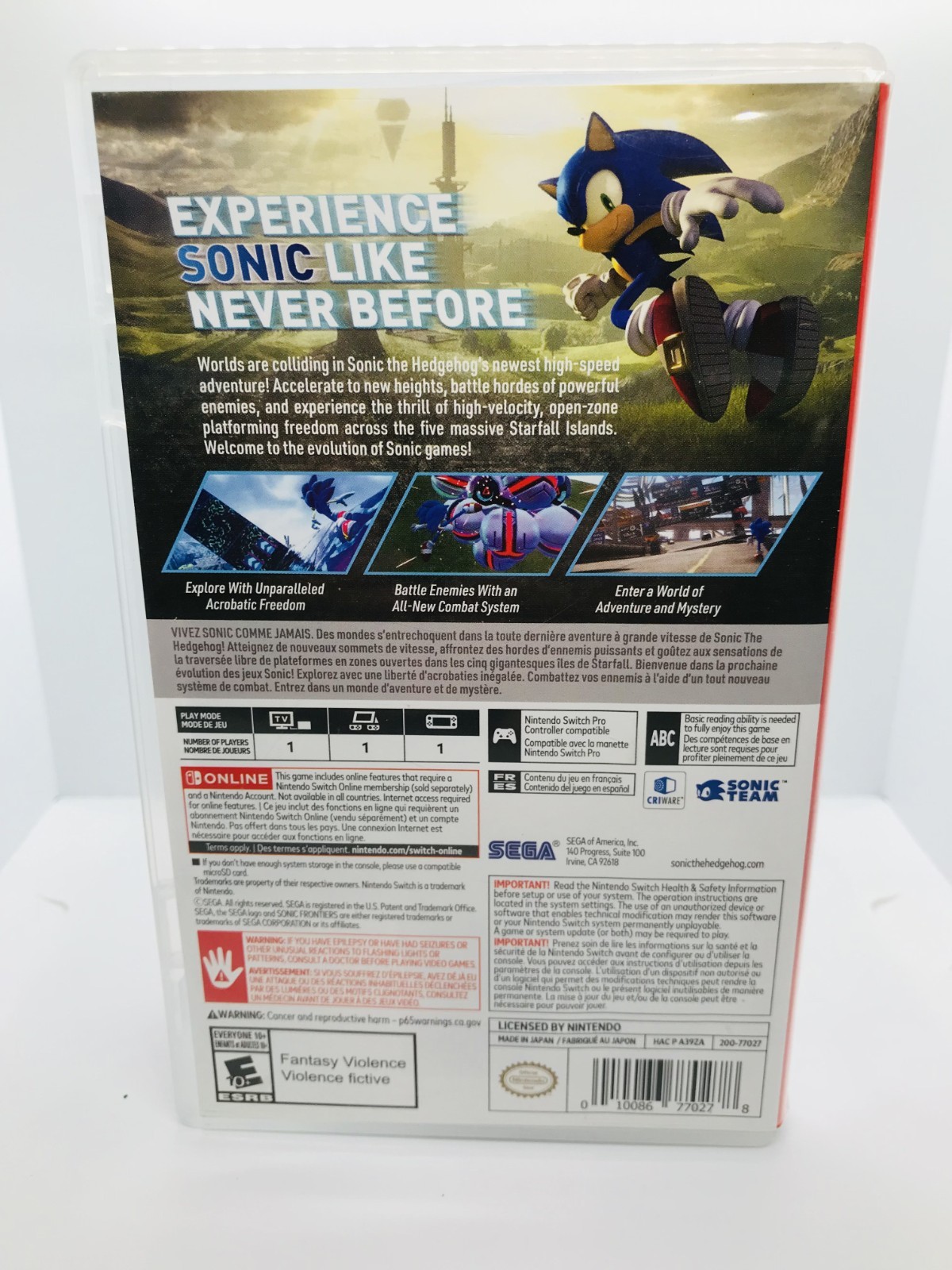 Sonic Frontiers – Nintendo Switch