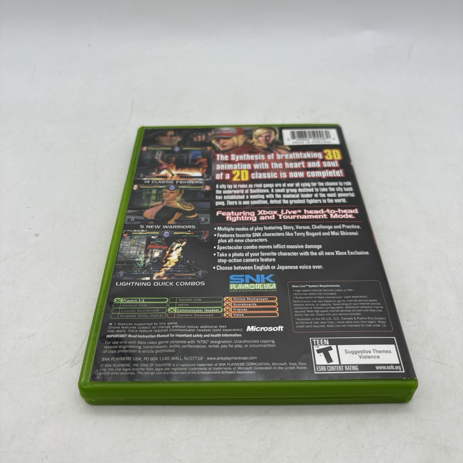 King of Fighters: Maximum Impact Maniax (Microsoft Xbox) Complete w/ Manual CIB