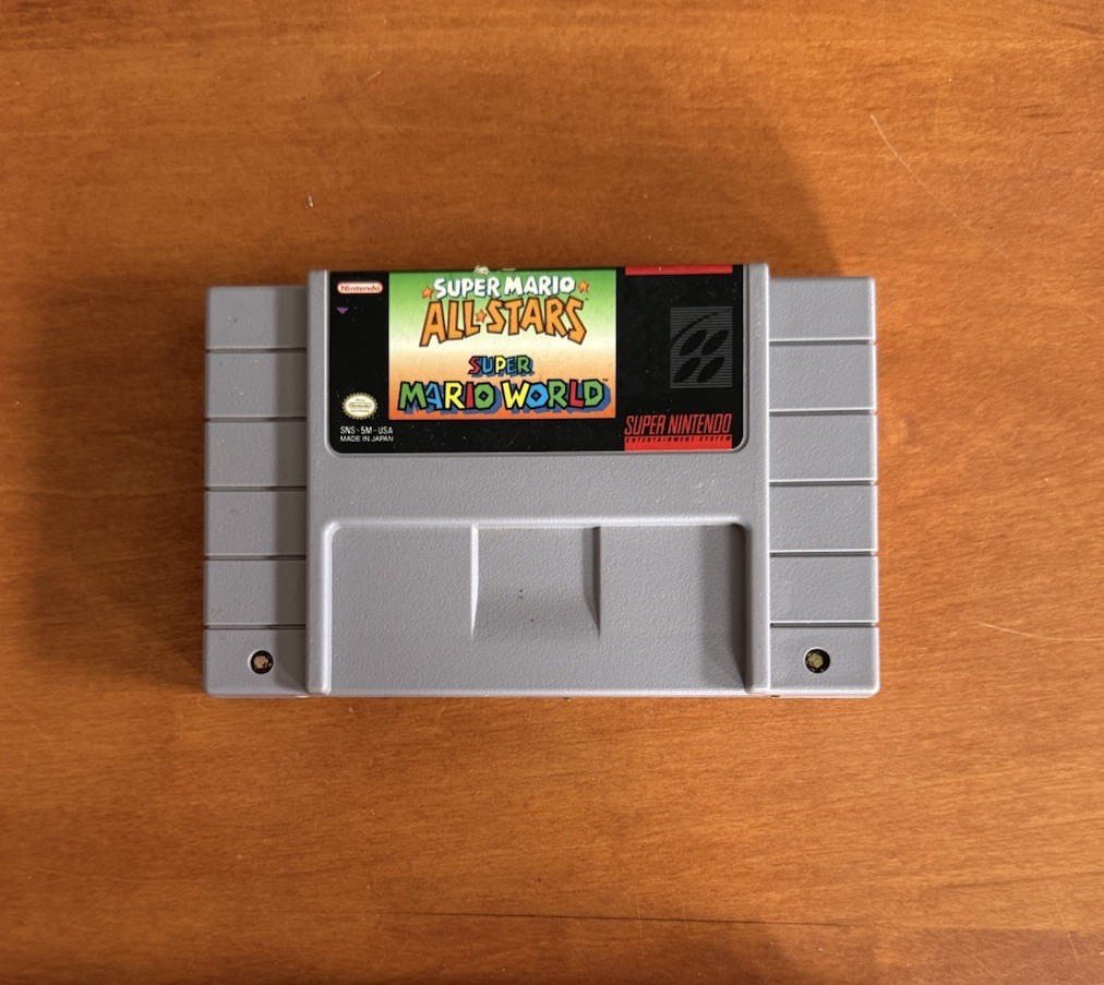 Super Mario All-Stars & Super Mario World (Super Nintendo SNES) VGC & Tested