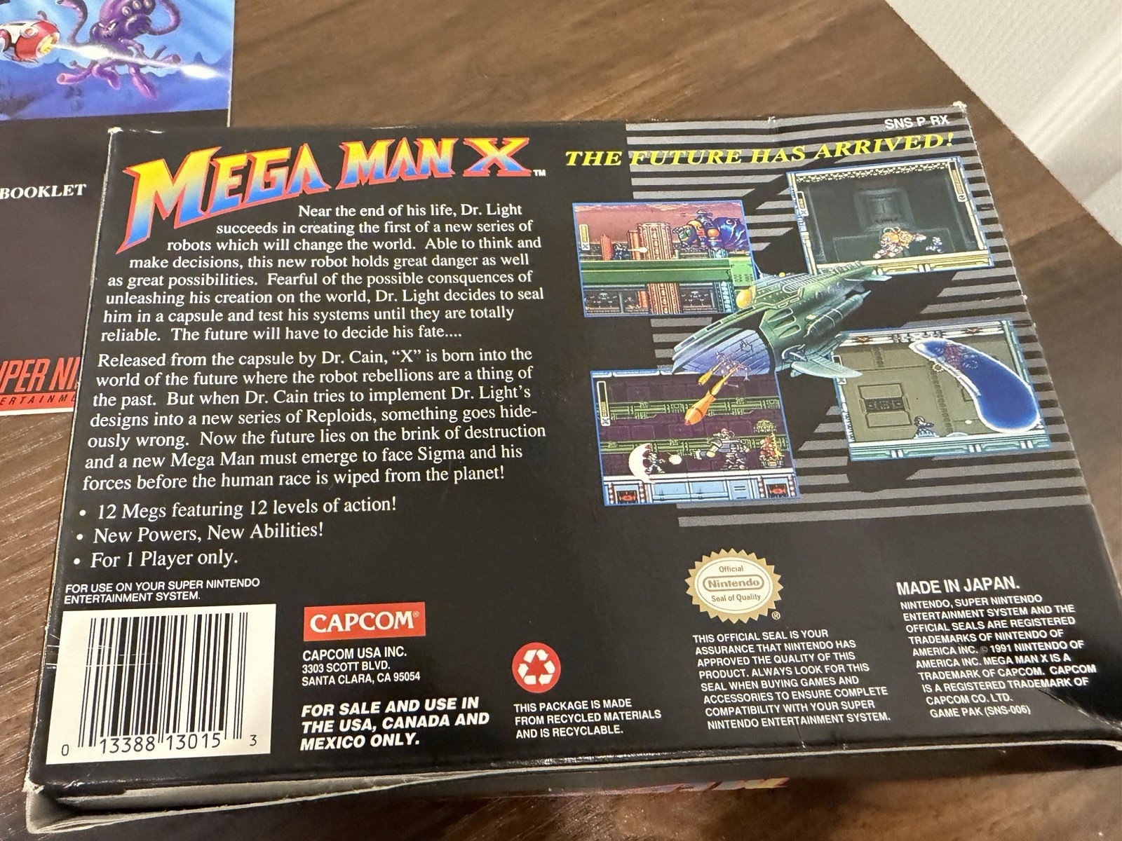 Mega Man X (Super Nintendo SNES, 1994) Complete CIB Manual Clean Tested