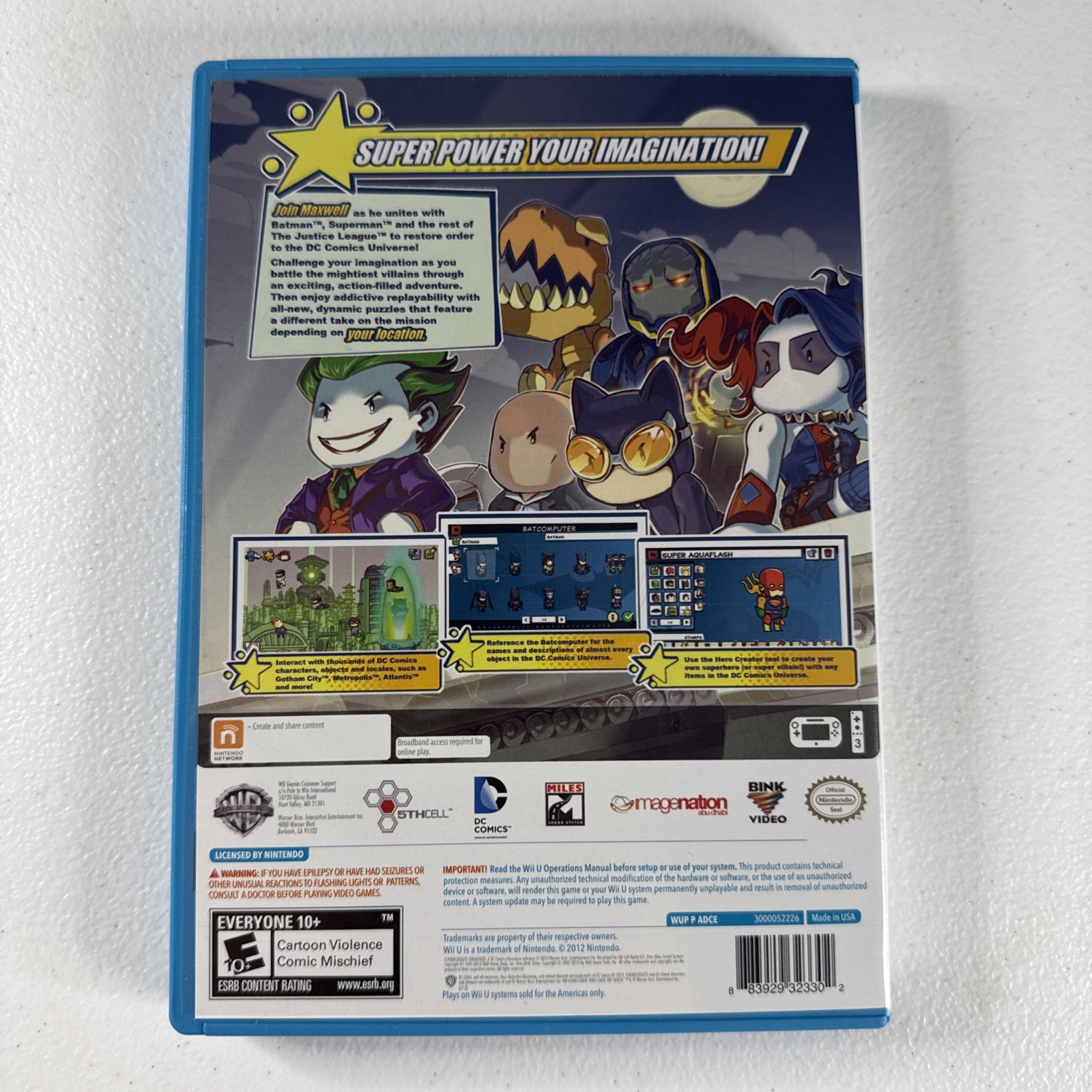 Scribblenauts Unmasked: A DC Comics Adventure (Wii U) – Free Shipping