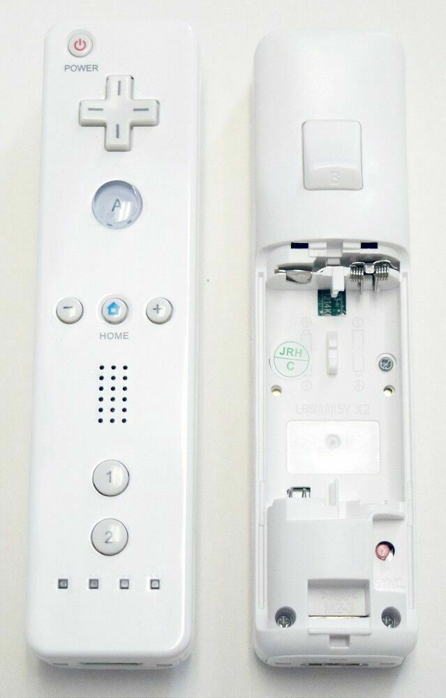 NEW Remote & Nunchuk Controller Set WHITE for Nintendo Wii & Wii U motion gaming