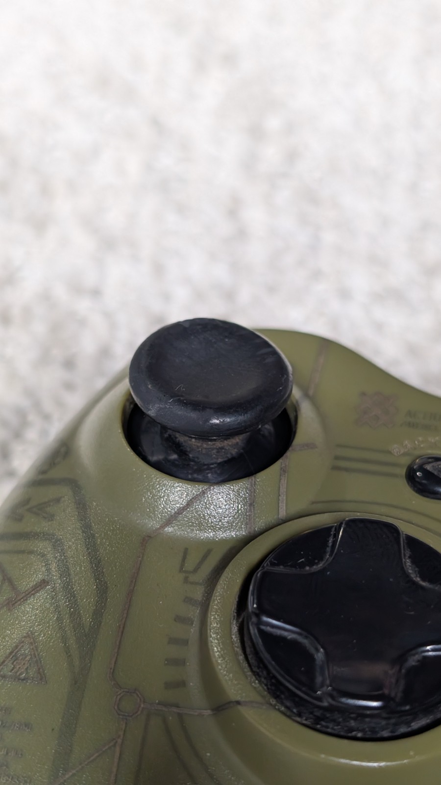 Xbox 360 Halo 3 ODST Green Controller Working Condition Tested