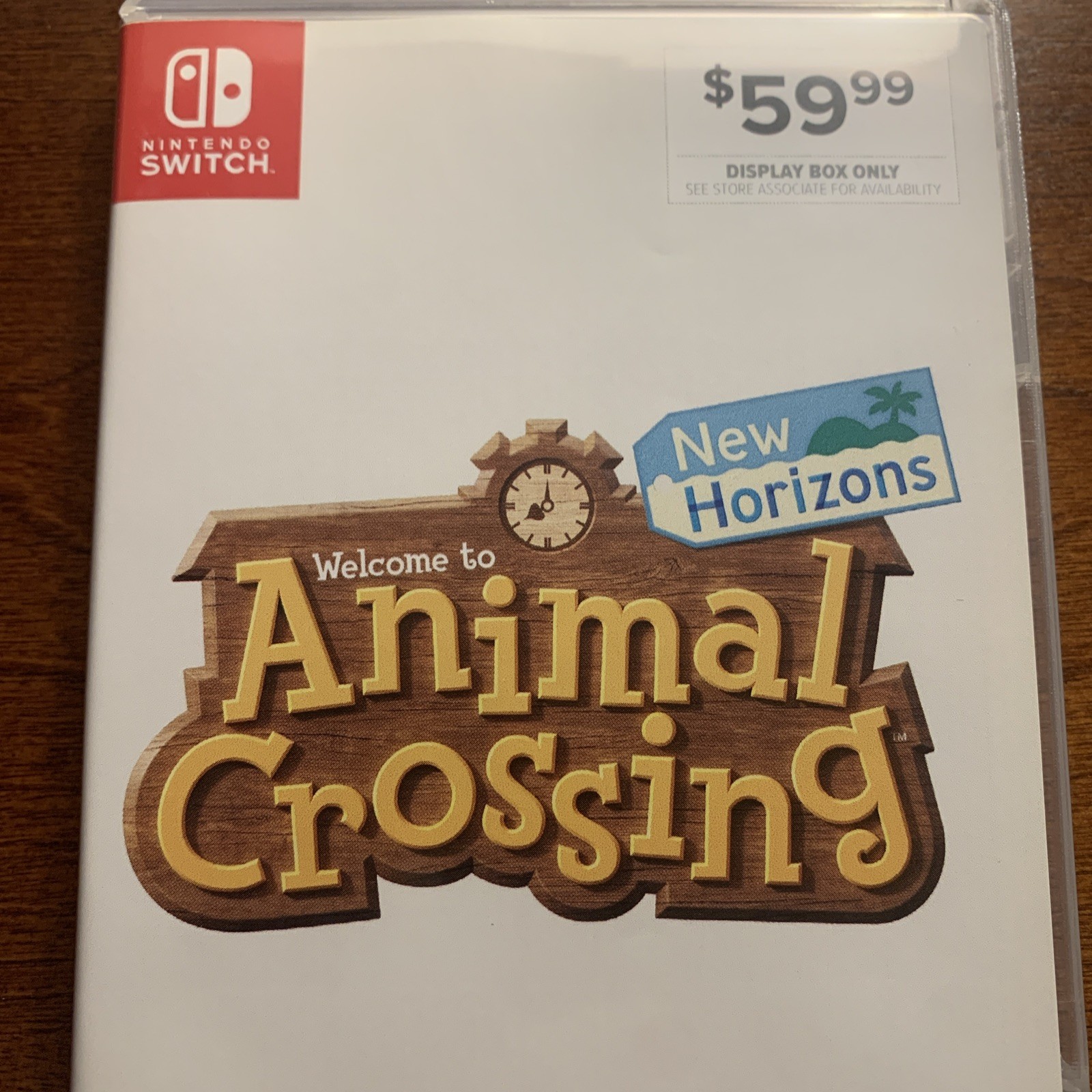 Animal Crossing New Horizons Nintendo Switch – Authentic RARE – Display Box ONLY