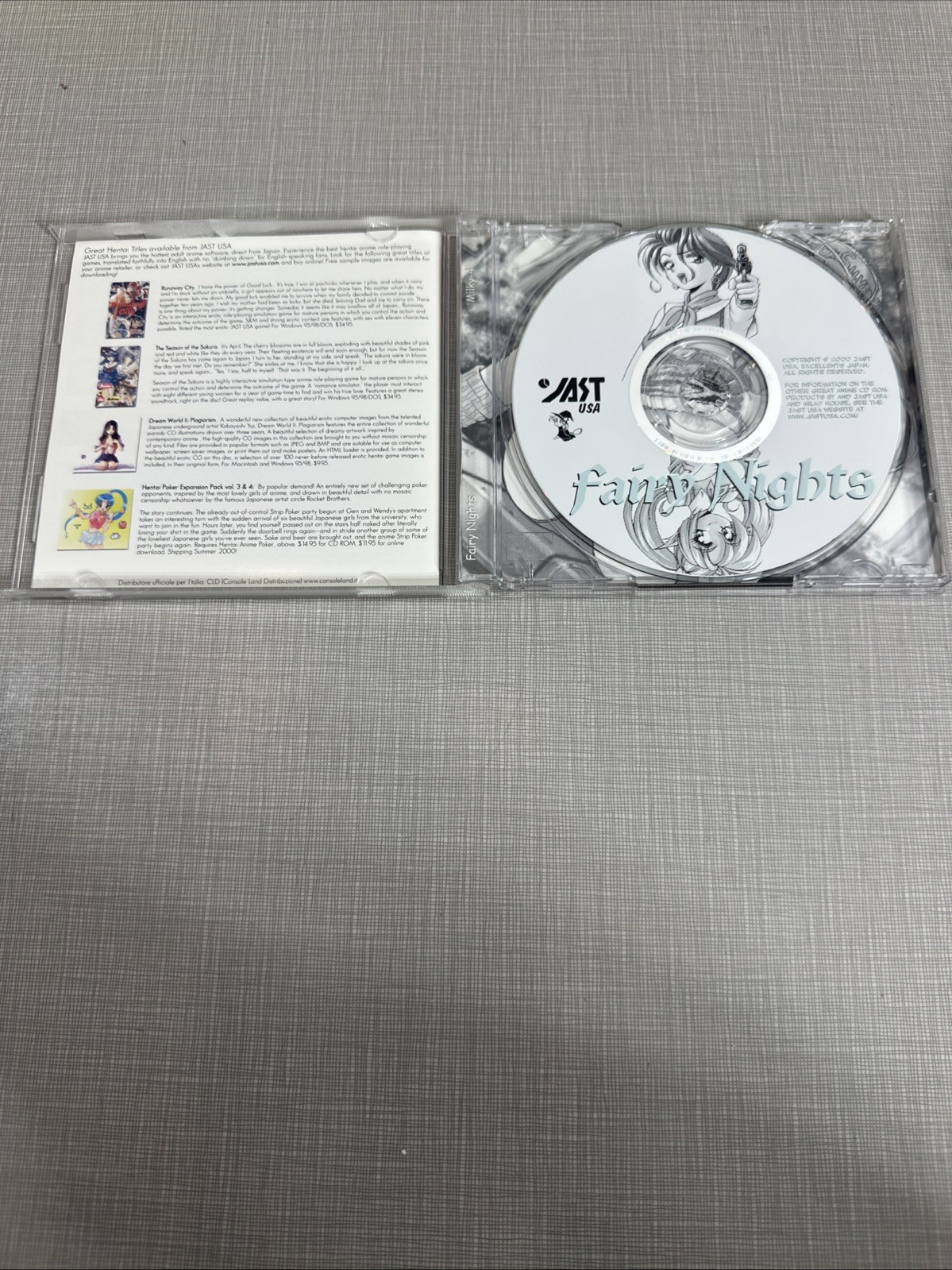 Fairy Nights PC Game CD-ROM Anime Windows 95/98 RARE By Milky House