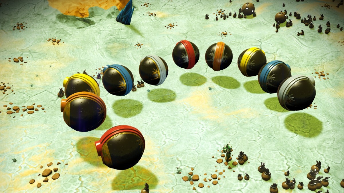 No Mans Sky Orb Ship w/ S-Class Upgrades and Storage 