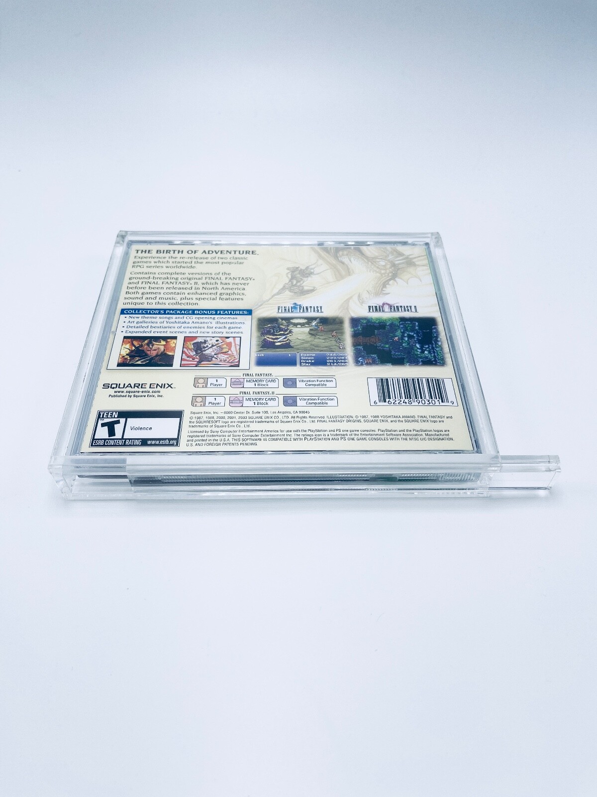 UV PROTECTED Acrylic Box Playstation 1 Dreamcast Single CD Disc Case Magnet Lock