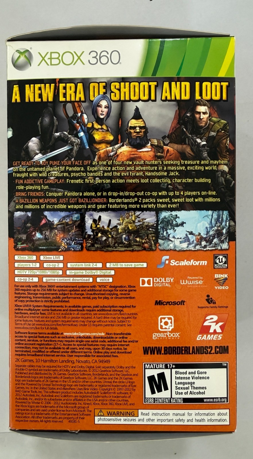 Borderlands 2: Deluxe Vault Hunters Collectors Edition – CIB – Complete
