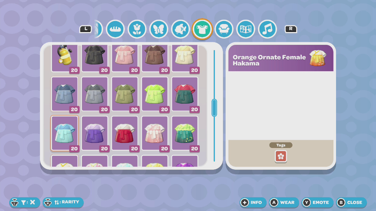 Hello Kitty Island Adventure Clothes 👗Any Item Nintendo Only