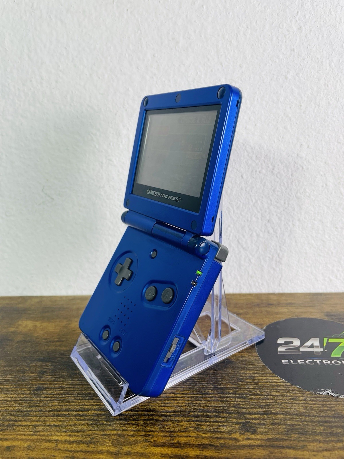 Gameboy Advance SP 001 Nintendo Cobalt Blue Advance Handheld TESTED READ DEFECT