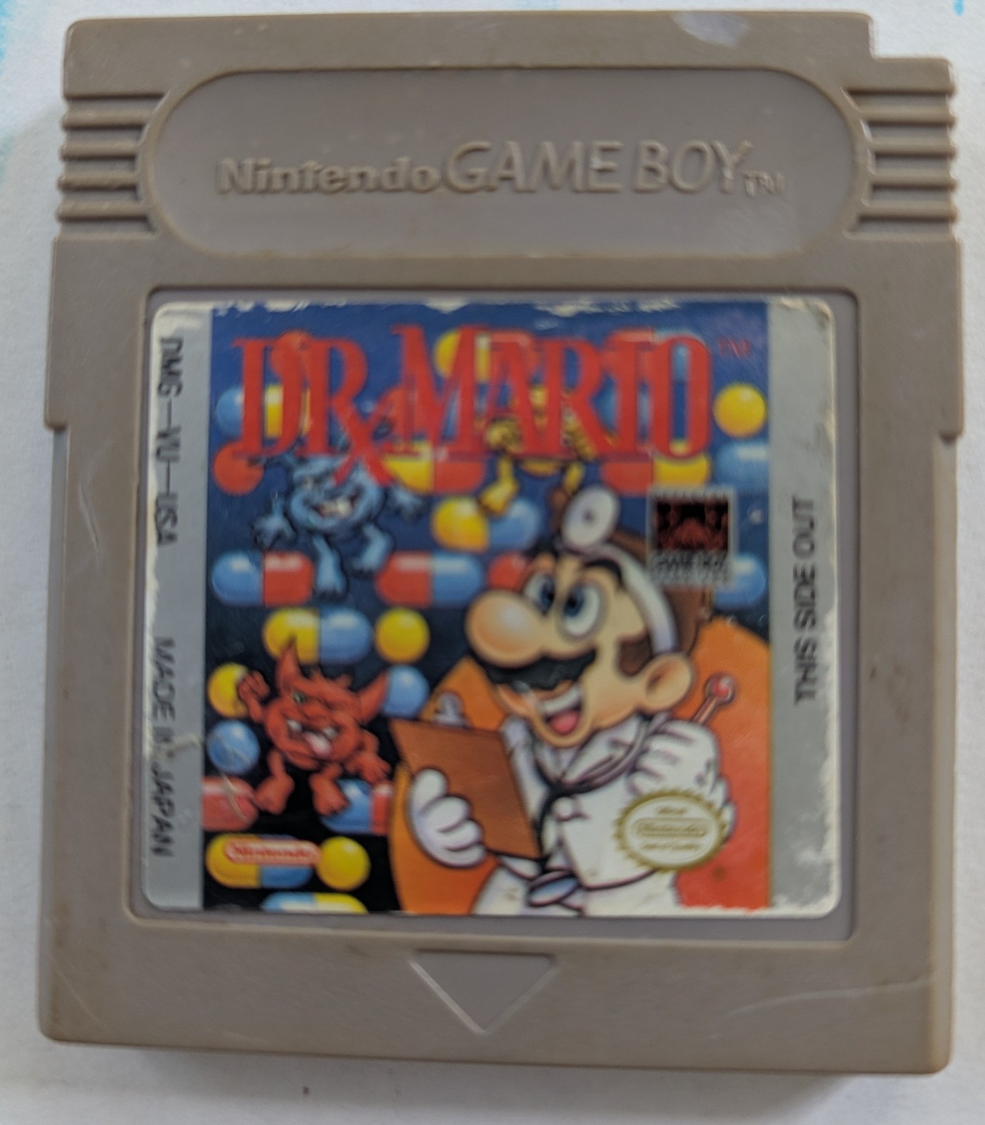 Dr. Mario Nintendo Game Boy 1990 Cart Only Cleaned and Tested